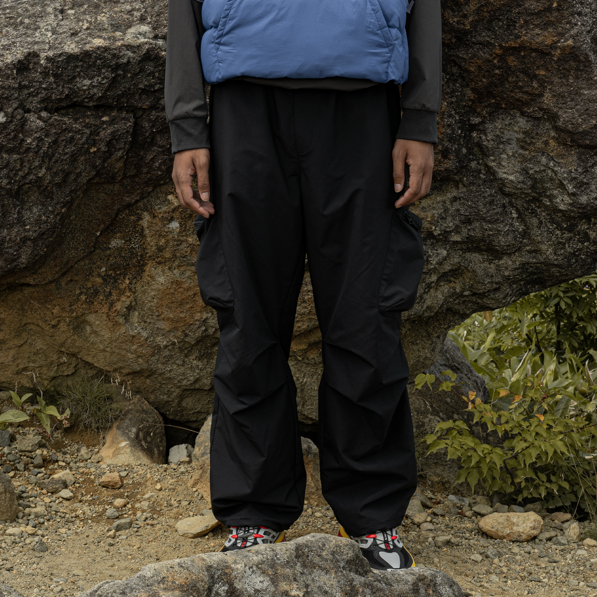 HALCYON Adjustable-Waist Utility Windproof Parachute Pants