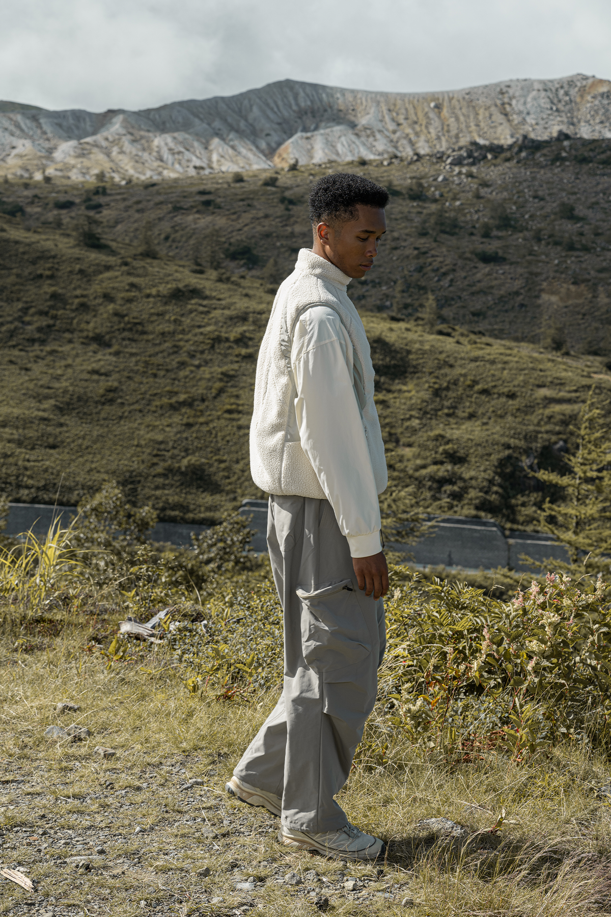 HALCYON Adjustable-Waist Utility Windproof Parachute Pants