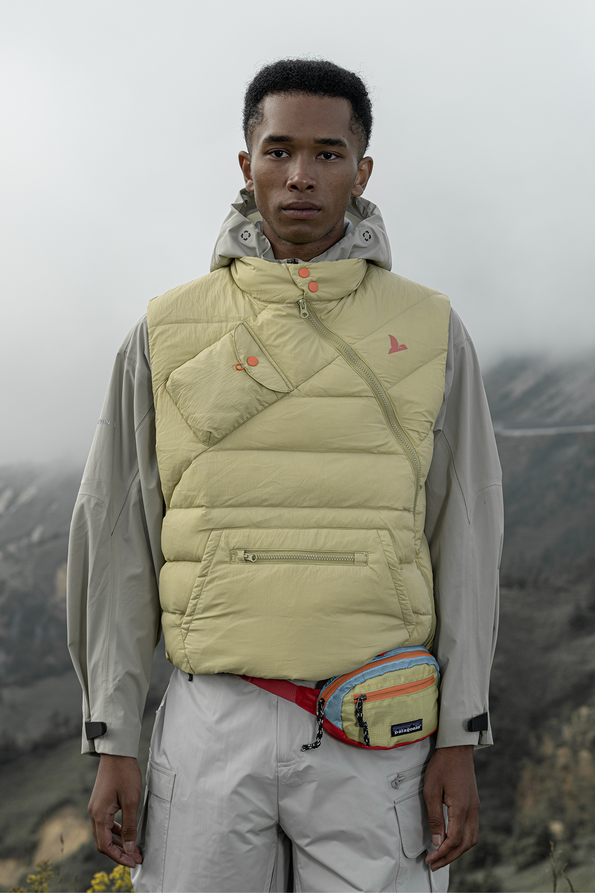 HALCYON Asymmetric Down Puffer Vest