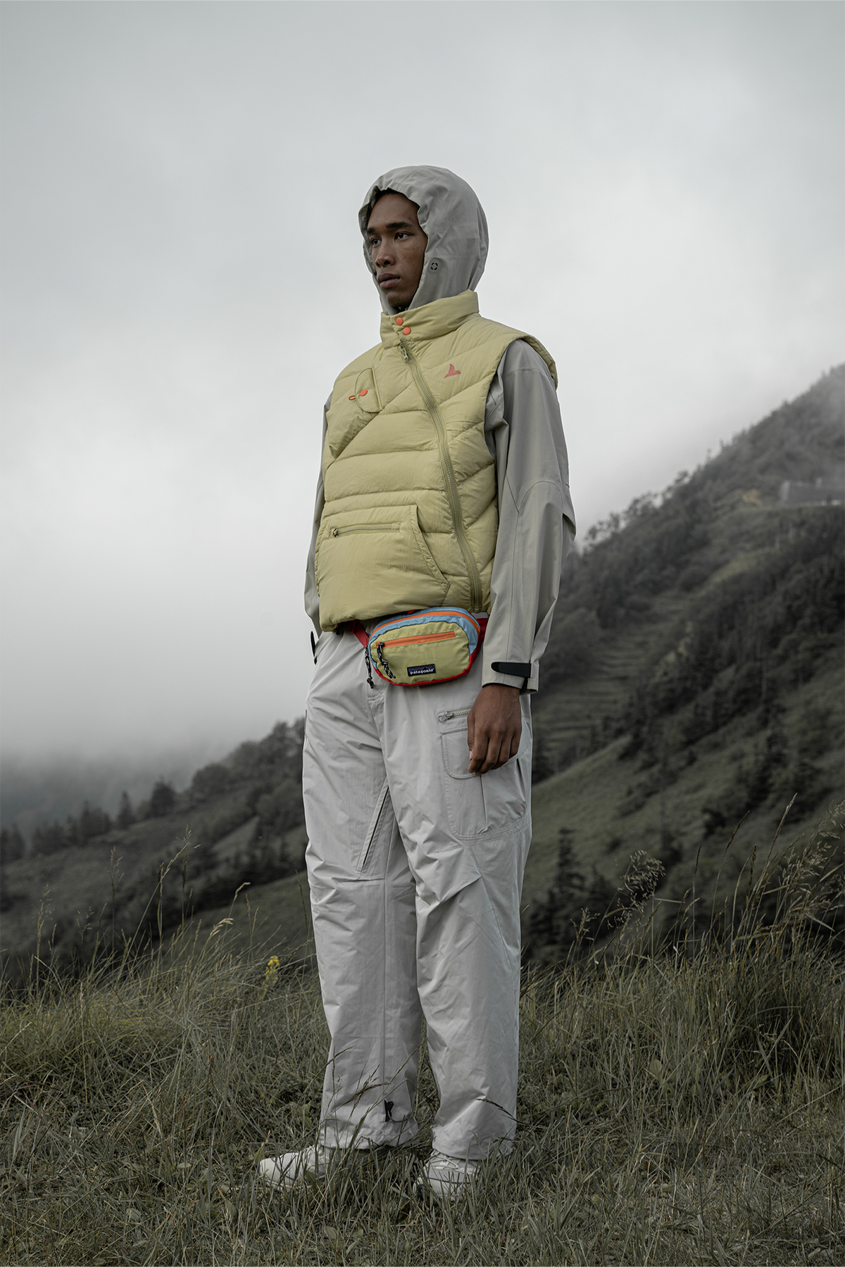 HALCYON Asymmetric Down Puffer Vest