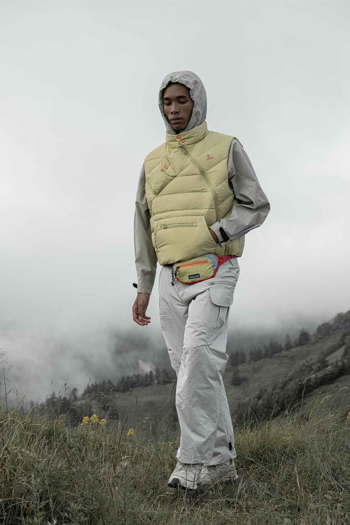 HALCYON Asymmetric Down Puffer Vest
