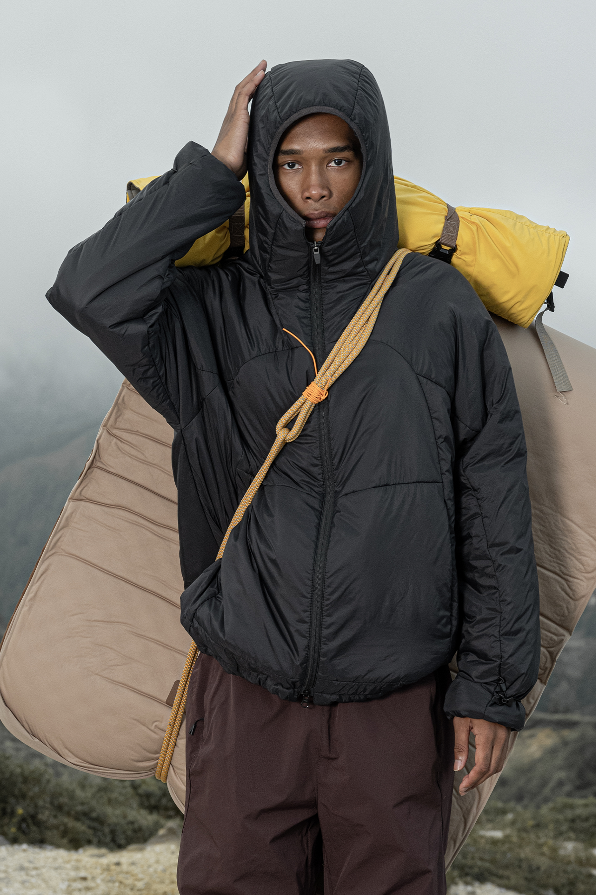 HALCYON Lightweight Hooded Puffer Jacket, premium urban and streetwear designers apparel on PROJECTISR.com, HALCYON