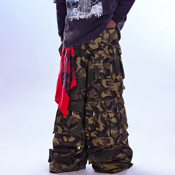 Pixel Camo Pants With Built In Knee Pads - Water & Wear
