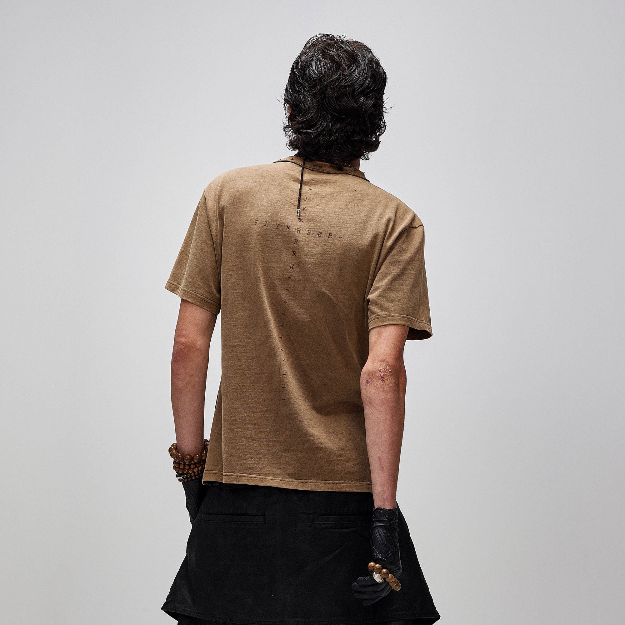 FLYERRER X-Silhouette Distressed Graphic T-Shirt