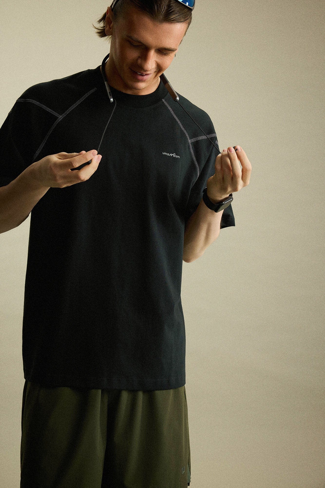 UMAMIISM Essential Stitch Raglan T-Shirt, premium urban and streetwear designers apparel on PROJECTISR.com, UMAMIISM