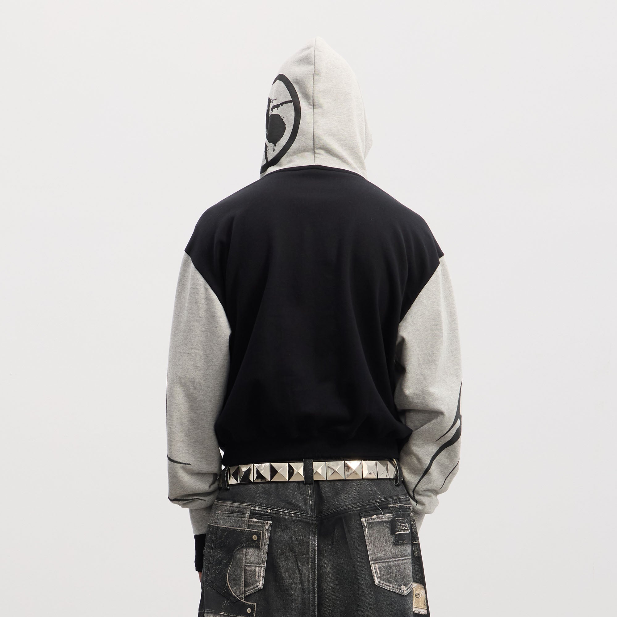 DND4DES Rockstar Full-Print Contrast Hoodie