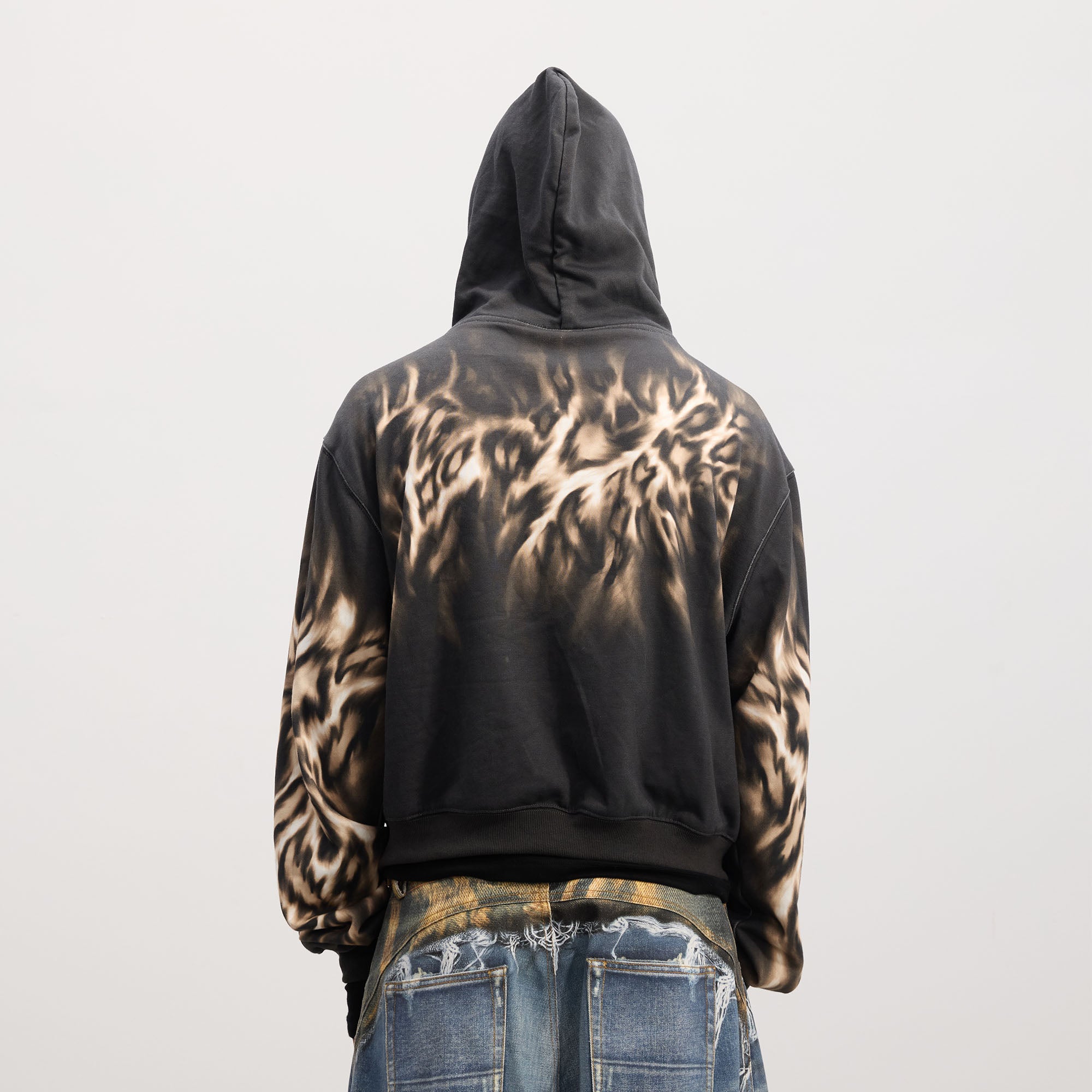 DND4DES Tiger Embroidered Zip-Up Hoodie, premium urban and streetwear designers apparel on PROJECTISR.com, DND4DES
