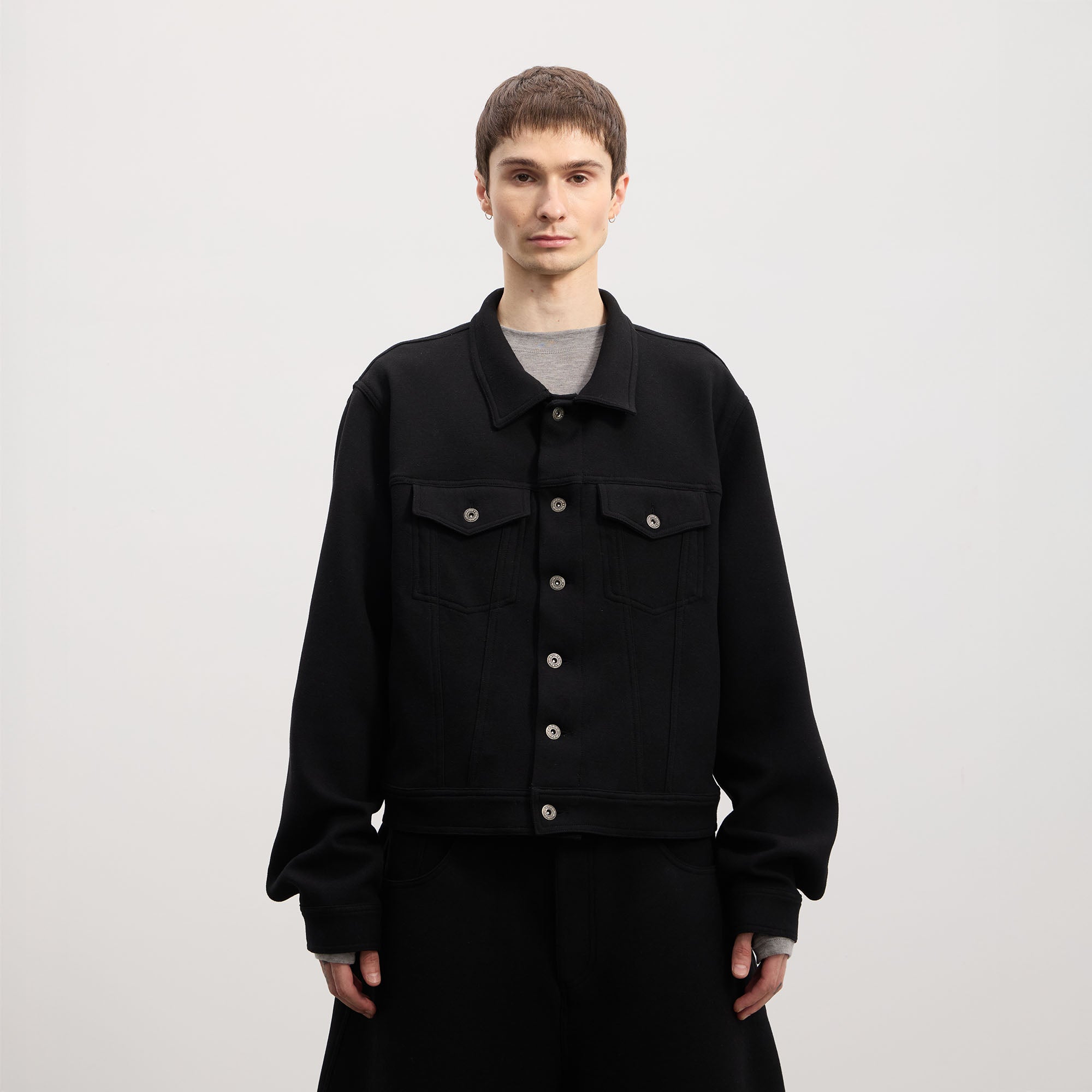 DND4DES Wool-Blend Button-Up Utility Jacket, premium urban and streetwear designers apparel on PROJECTISR.com, DND4DES
