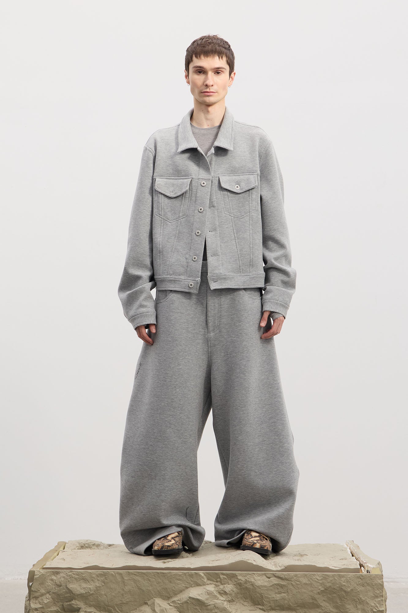 DND4DES Wool-Blend Button-Up Utility Jacket, premium urban and streetwear designers apparel on PROJECTISR.com, DND4DES
