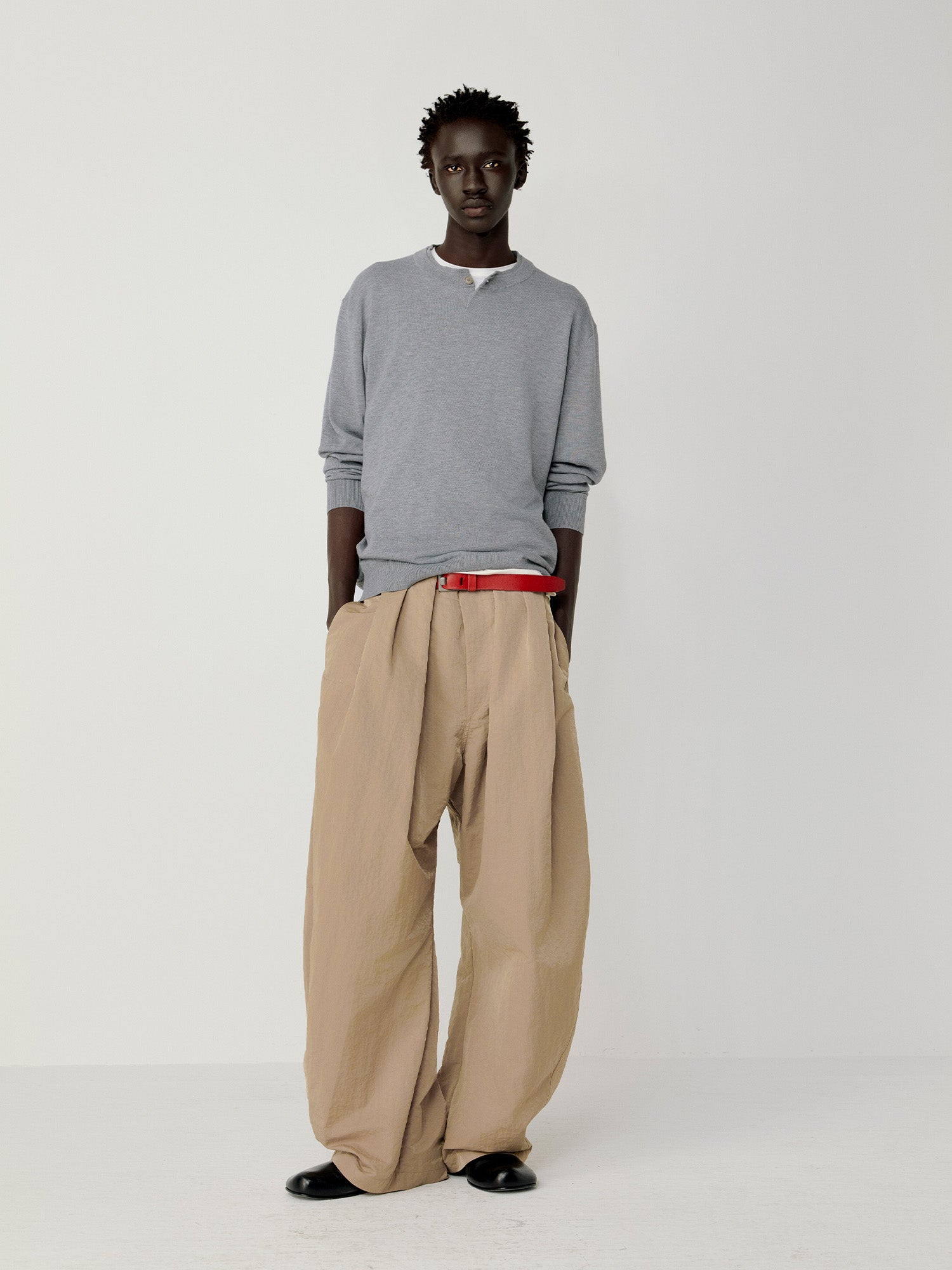 OPICLOTH Essential Layered Collar Sweater