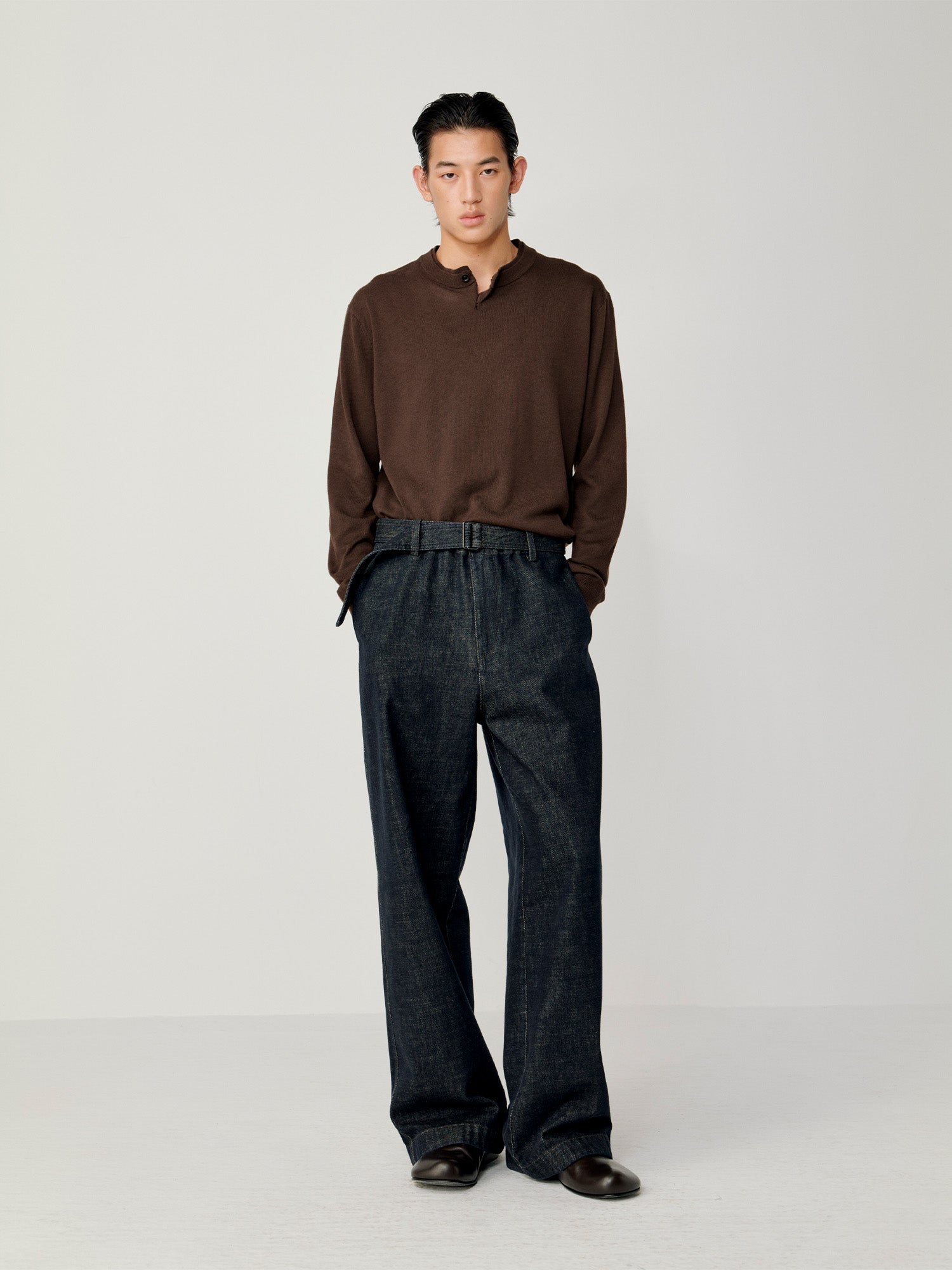 OPICLOTH Essential Layered Collar Sweater