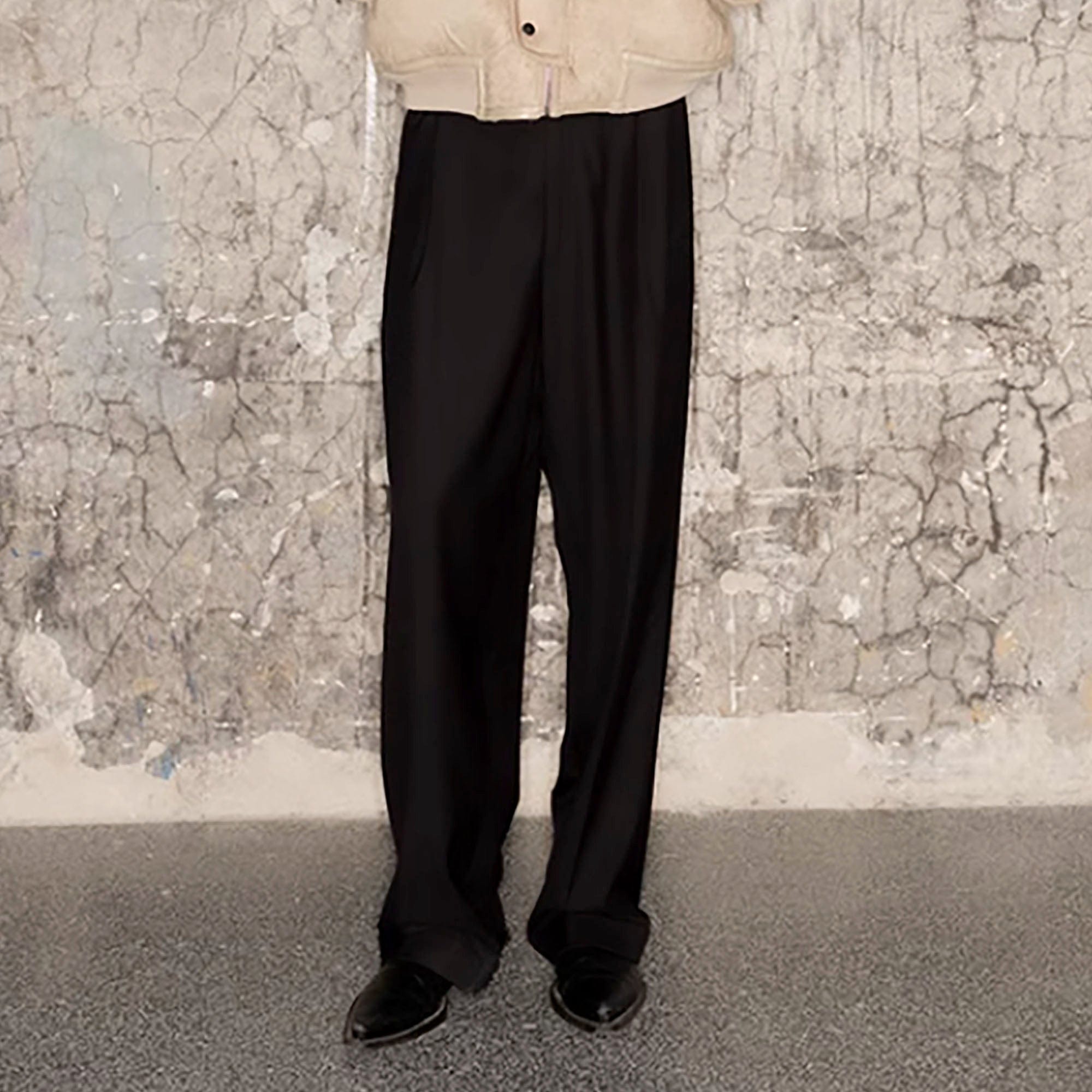 TRIANGLE PROJECT Essential Wool-Blended Oversized Trousers, premium urban and streetwear designers apparel on PROJECTISR.com, TRIANGLE PROJECT