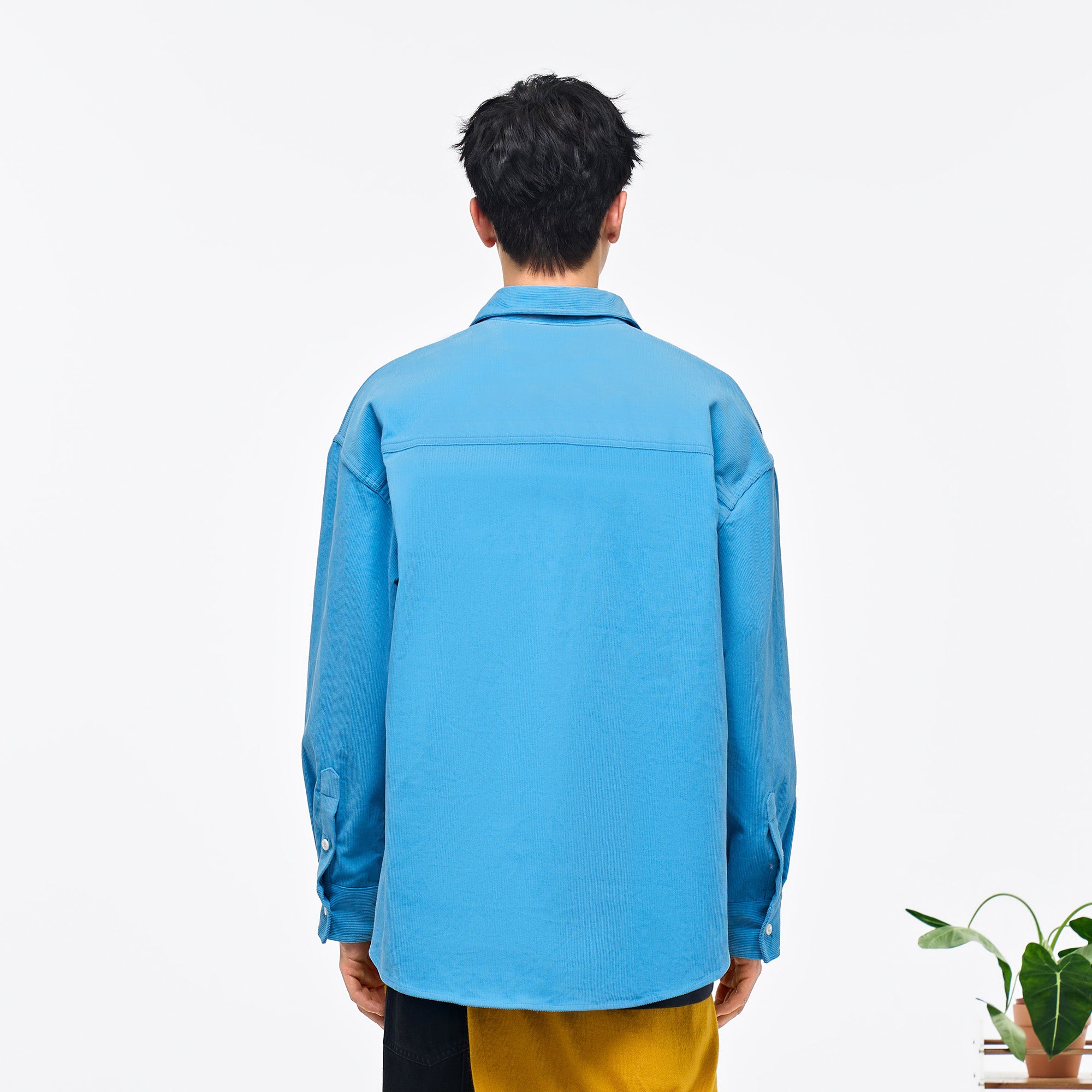 OVERLAPS Essential Embroidered Oversized Shirt, premium urban and streetwear designers apparel on PROJECTISR.com, OVERLAPS