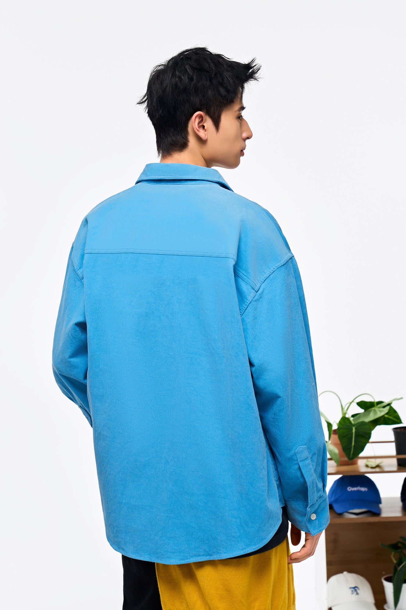 OVERLAPS Essential Embroidered Oversized Shirt, premium urban and streetwear designers apparel on PROJECTISR.com, OVERLAPS