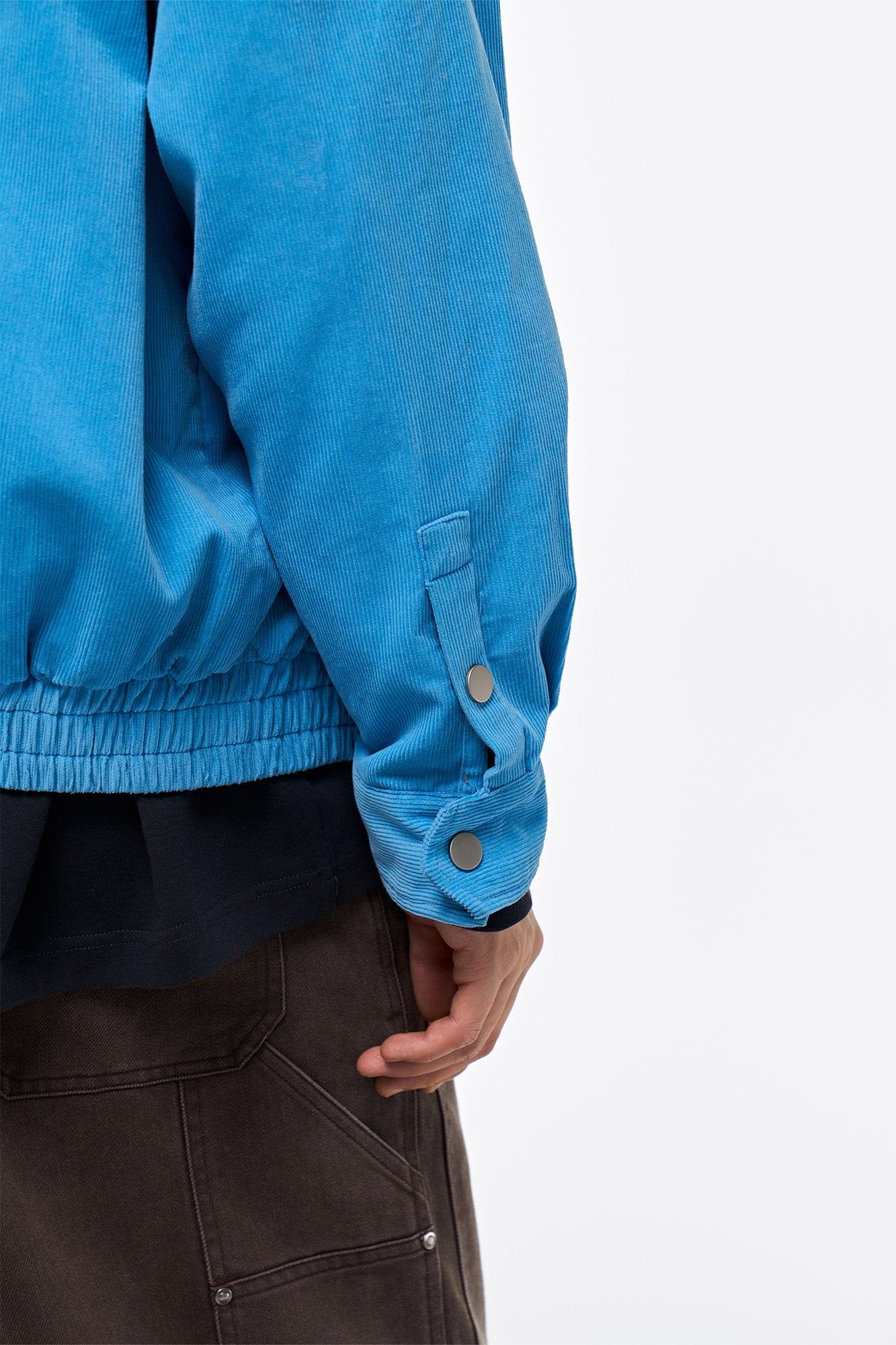 OVERLAPS Embroidered LOGO Utility Snap Jacket, premium urban and streetwear designers apparel on PROJECTISR.com, OVERLAPS