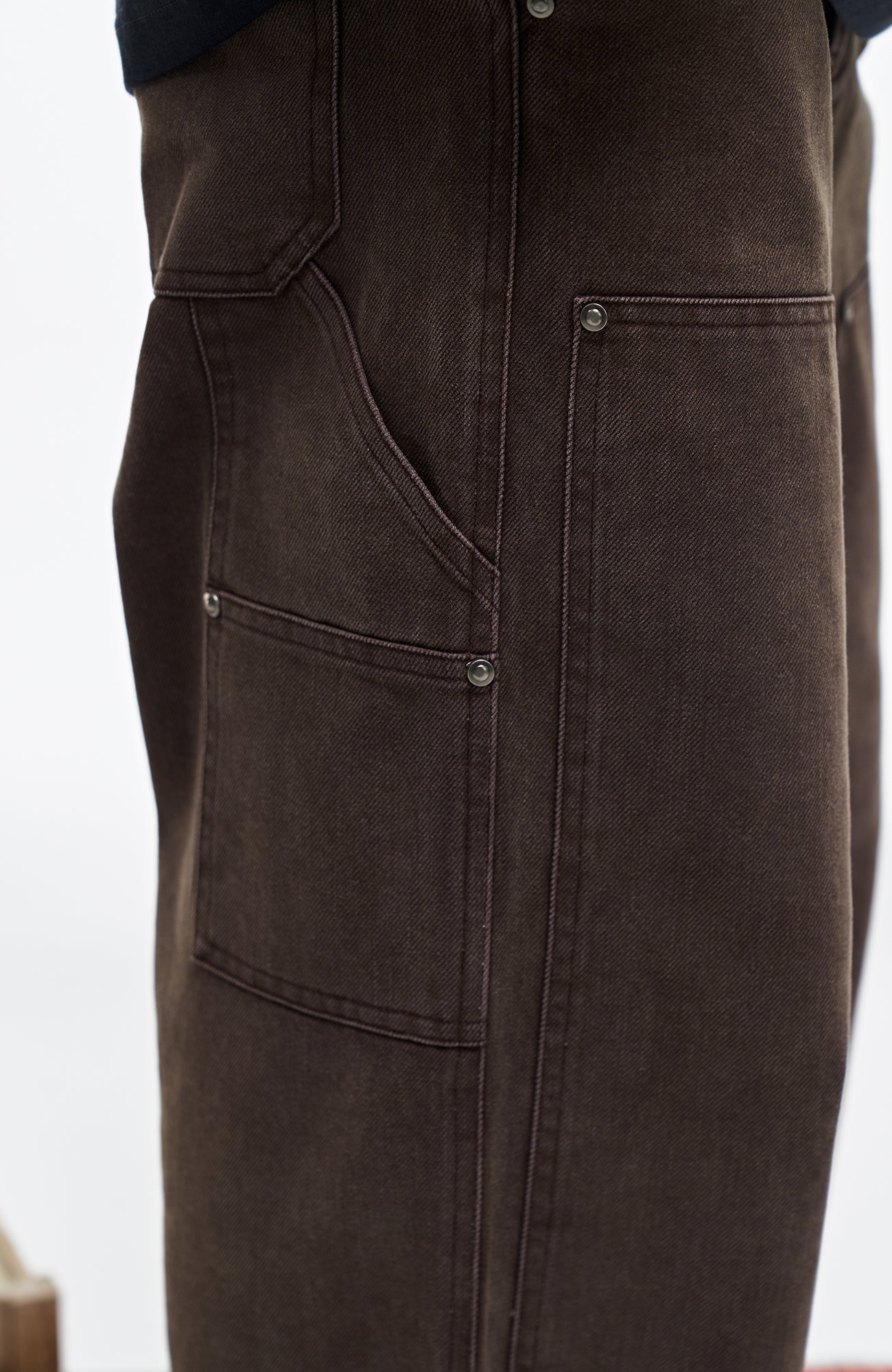 OVERLAPS Double-Knee Straight-Leg Pants