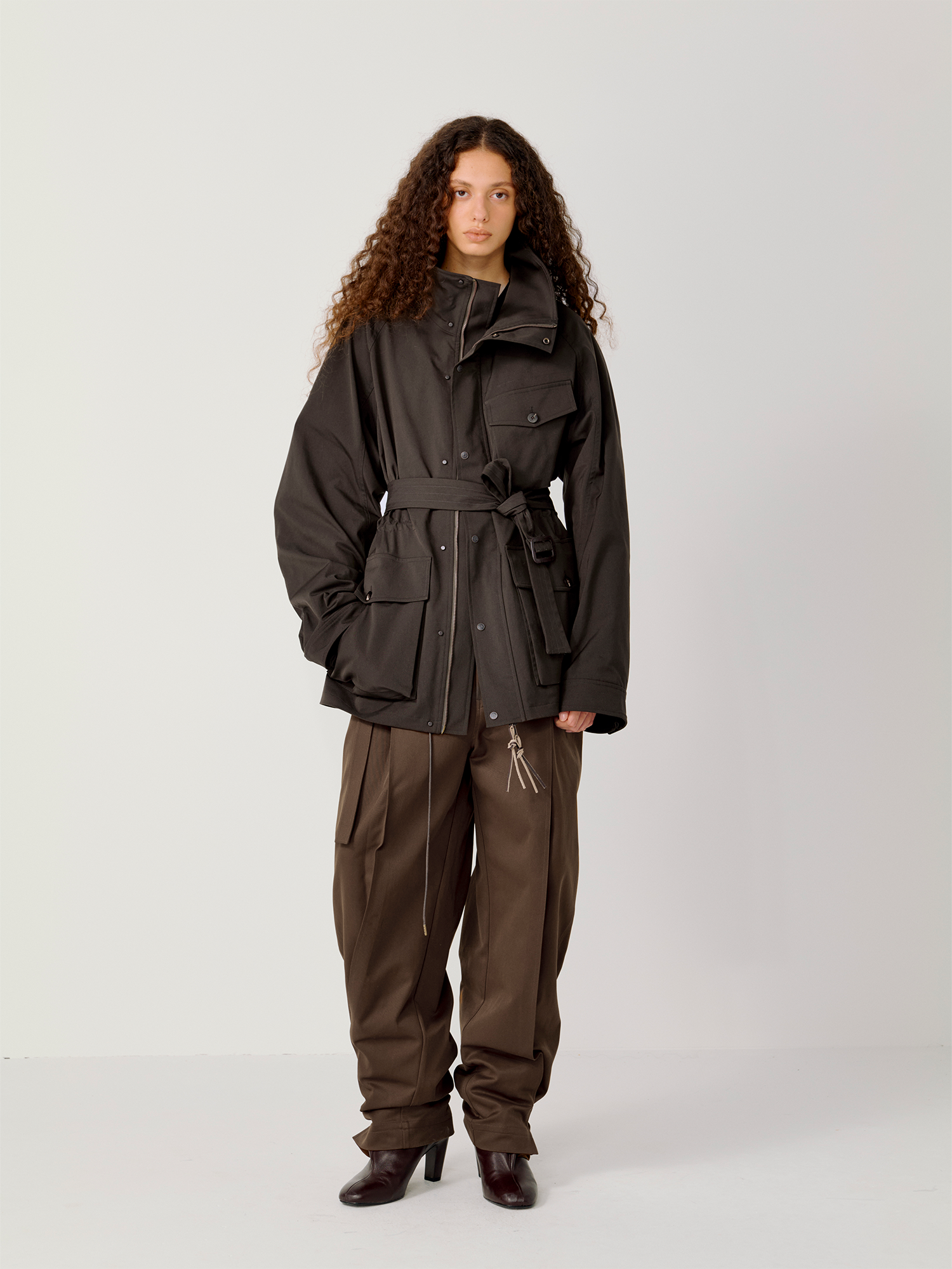 OPICLOTH Multi-Pockets Cinchable Utility Jacket, premium urban and streetwear designers apparel on PROJECTISR.com, OPICLOTH