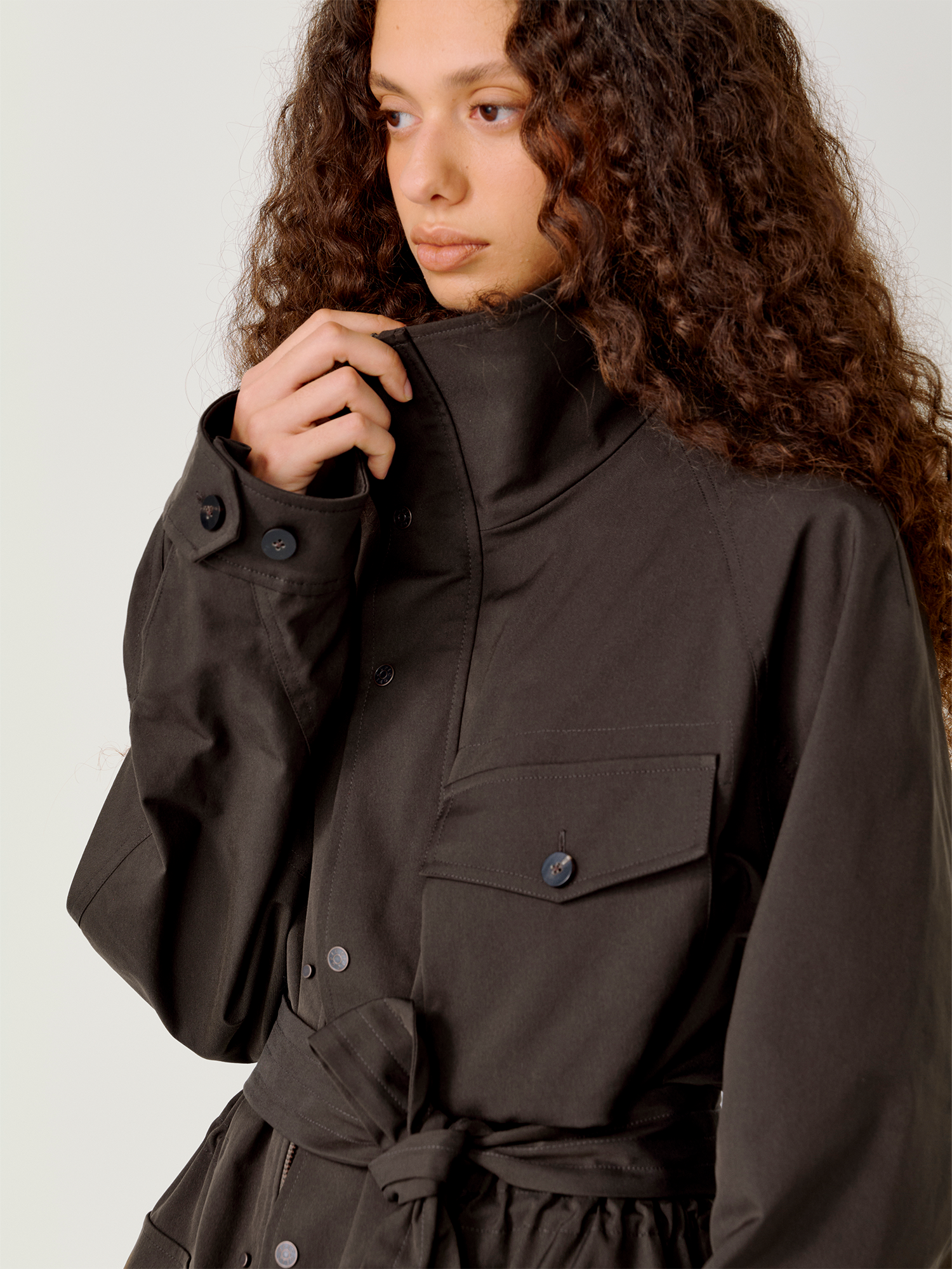 OPICLOTH Multi-Pockets Cinchable Utility Jacket, premium urban and streetwear designers apparel on PROJECTISR.com, OPICLOTH