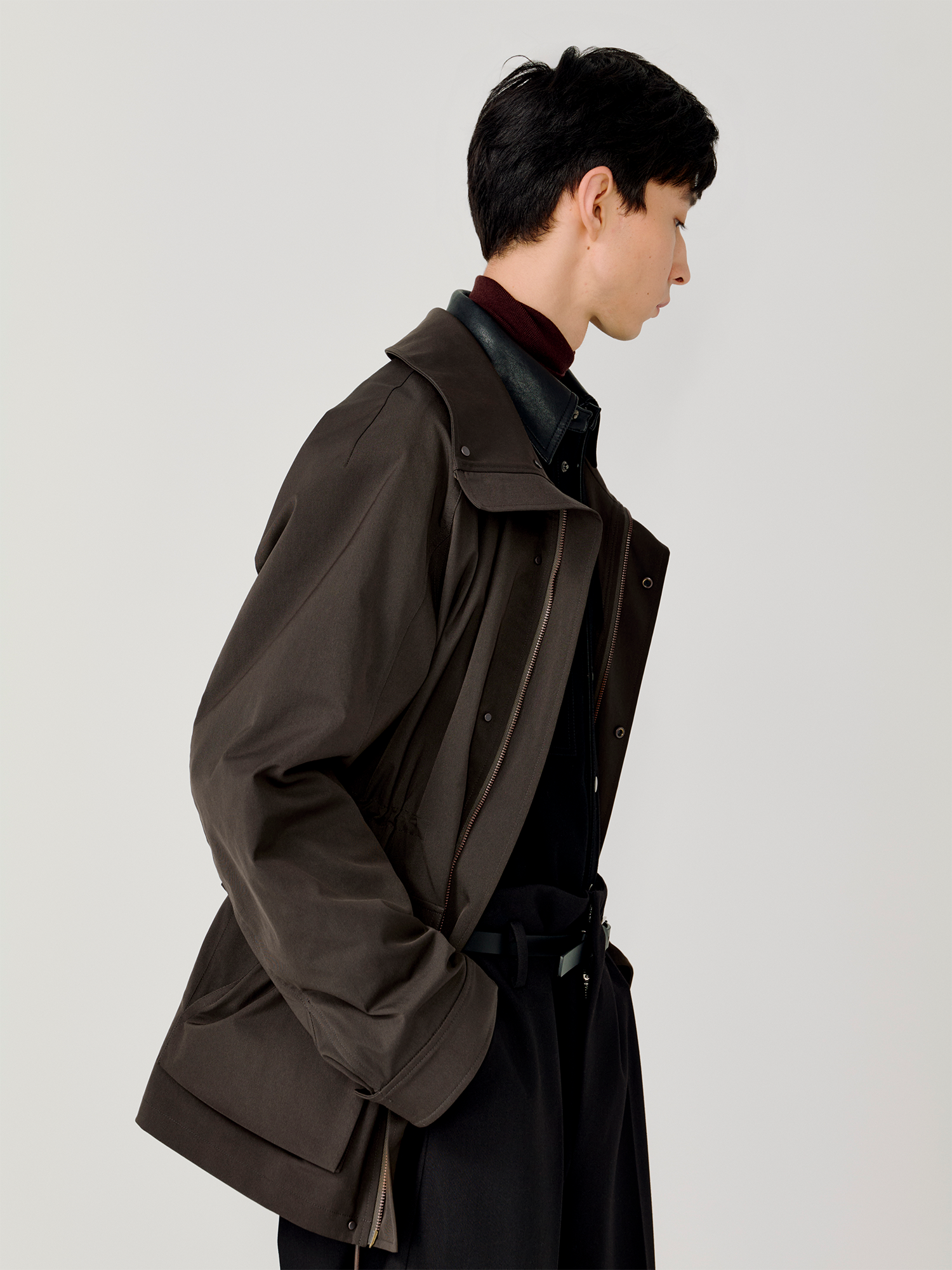 OPICLOTH Multi-Pockets Cinchable Utility Jacket, premium urban and streetwear designers apparel on PROJECTISR.com, OPICLOTH