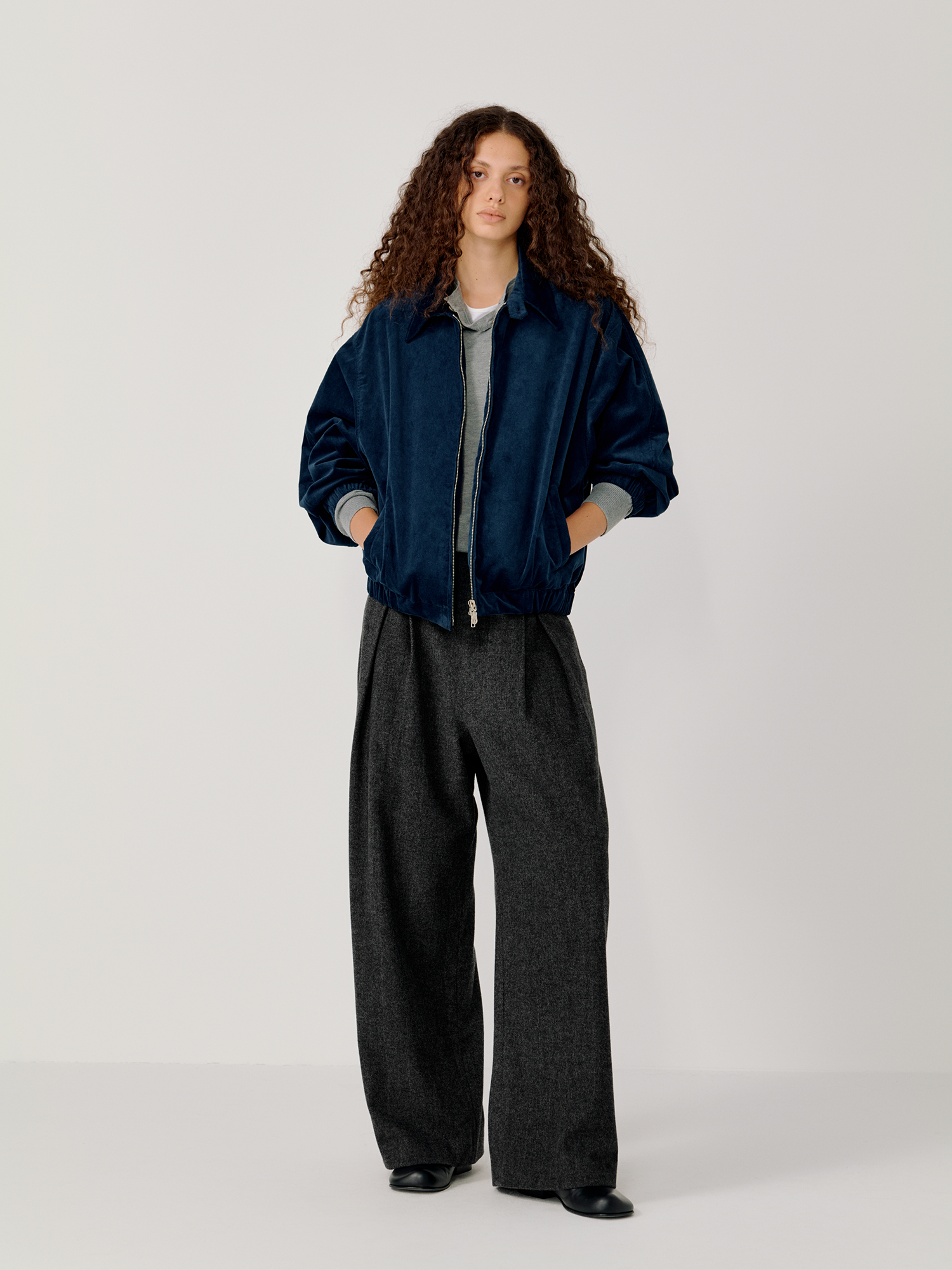 OPICLOTH Herringbone Pleated Wool-Blend Trousers, premium urban and streetwear designers apparel on PROJECTISR.com, OPICLOTH