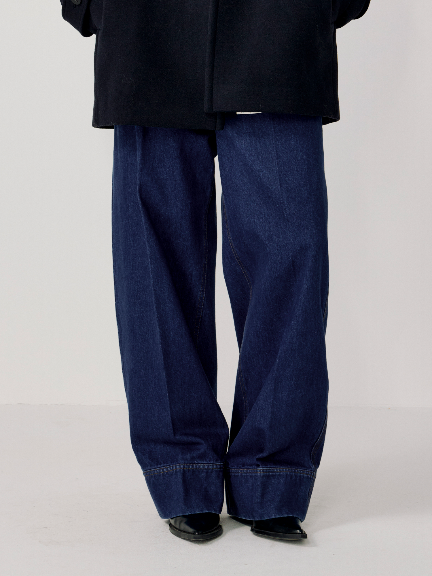 OPICLOTH Washed Straight-Leg Denim Trousers, premium urban and streetwear designers apparel on PROJECTISR.com, OPICLOTH