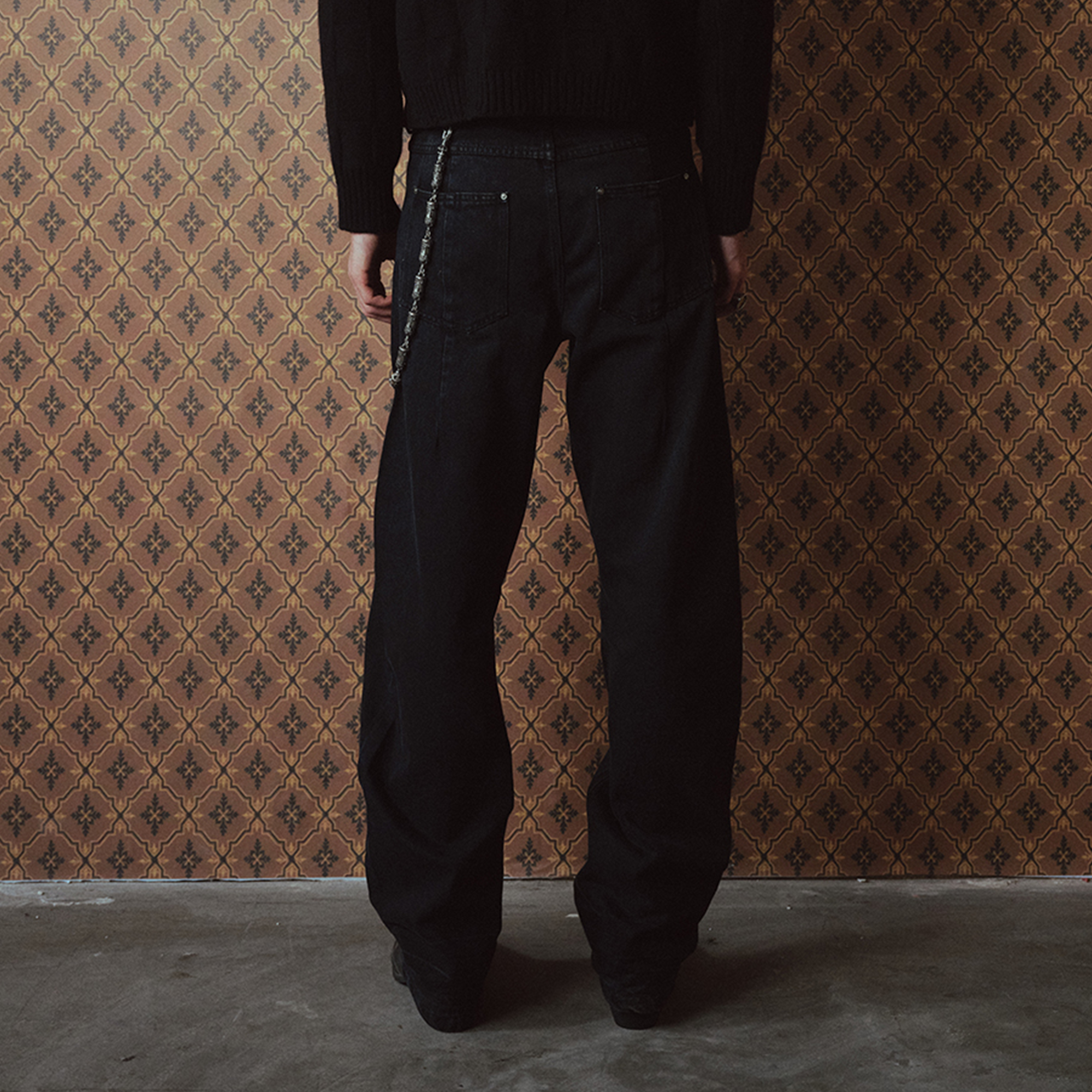 RICHILL Washed Panel Button-Fly Balloon-Leg Jeans, premium urban and streetwear designers apparel on PROJECTISR.com, RICHILL