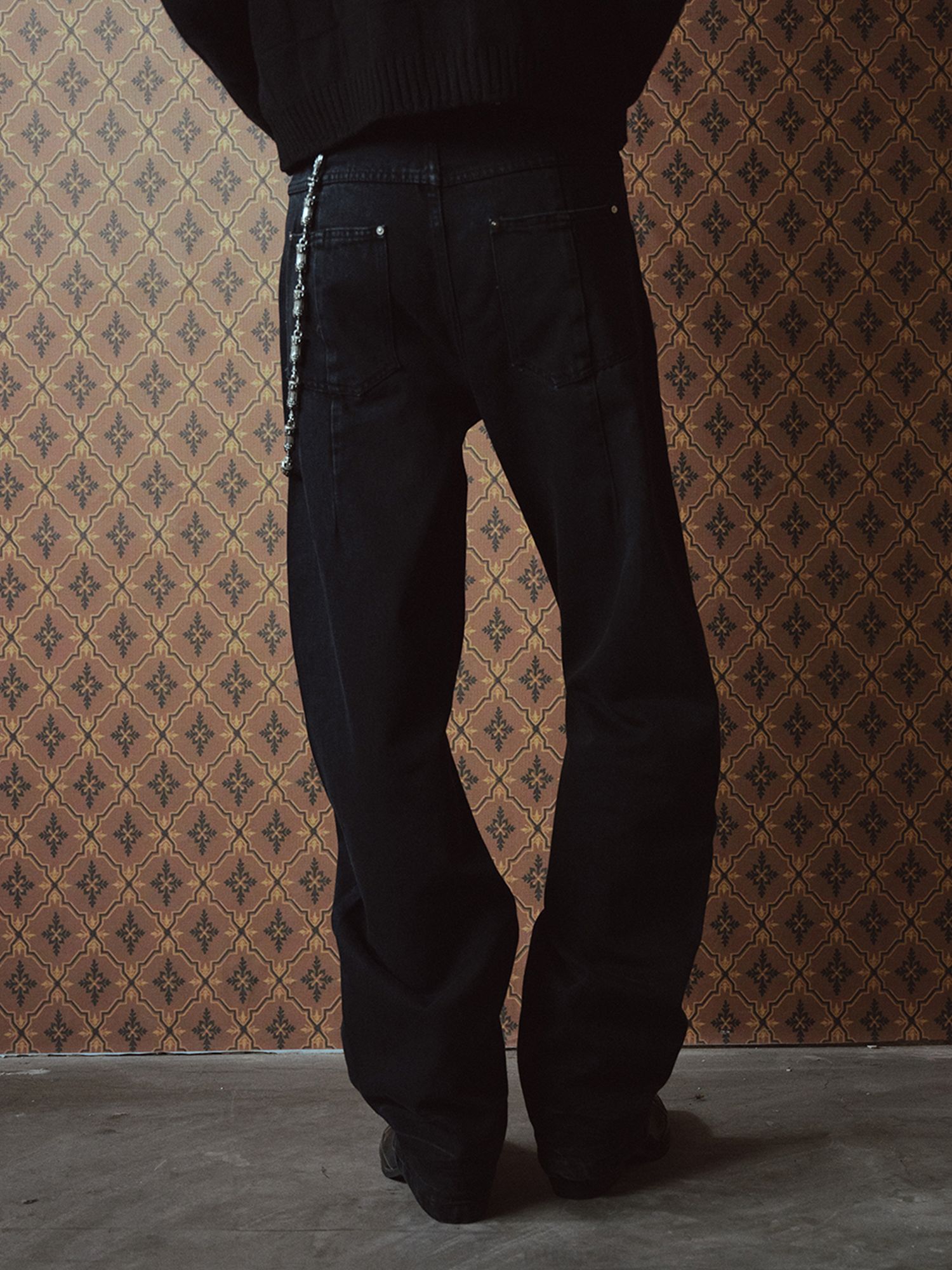RICHILL Washed Panel Button-Fly Balloon-Leg Jeans, premium urban and streetwear designers apparel on PROJECTISR.com, RICHILL