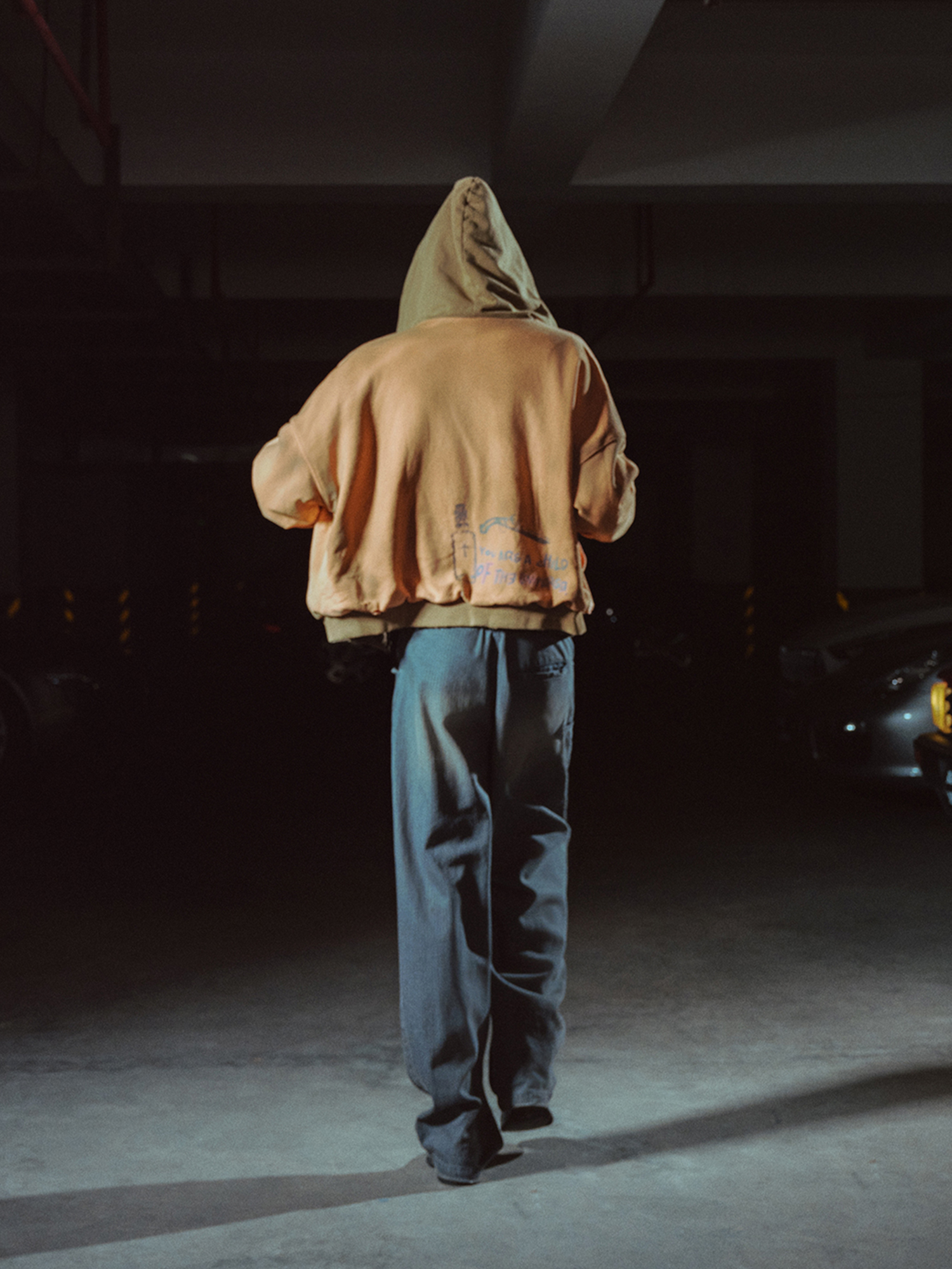 RICHILL Distressed Graffiti Graphic Hooded Jacket, premium urban and streetwear designers apparel on PROJECTISR.com, RICHILL