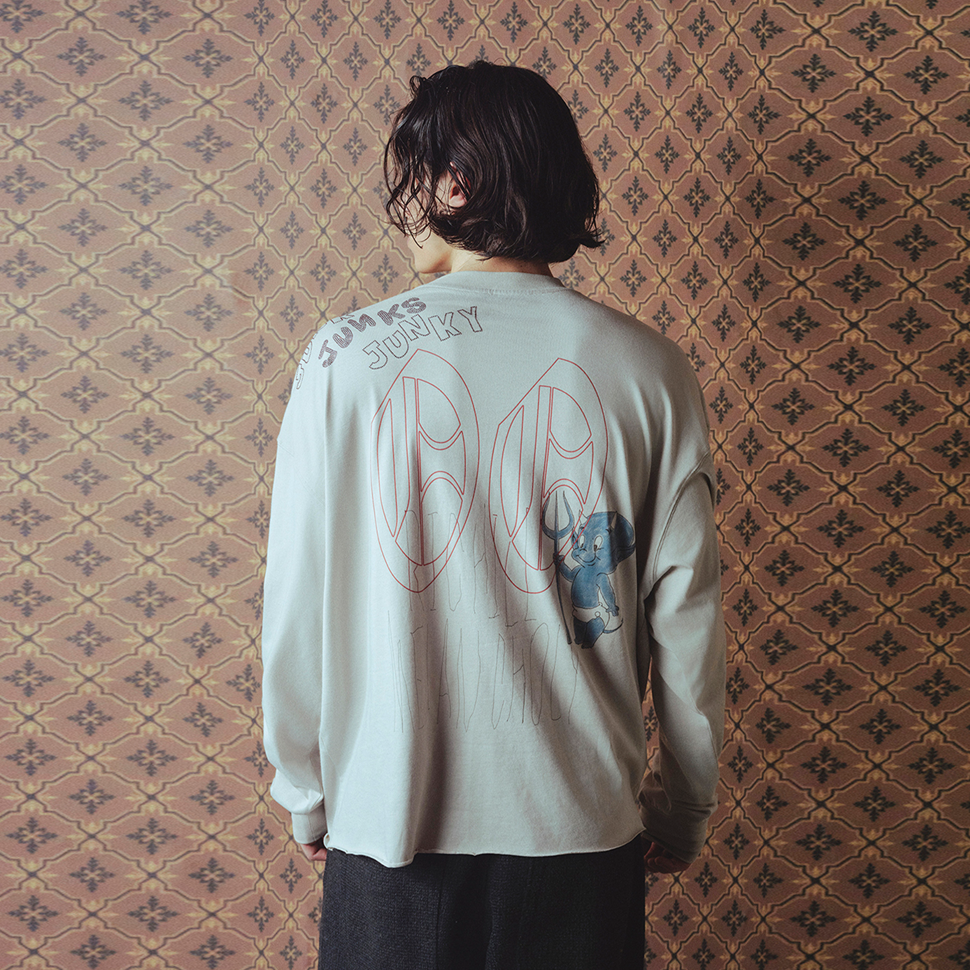 RICHILL Sketch Crewneck Long-Sleeve Tee, premium urban and streetwear designers apparel on PROJECTISR.com, RICHILL