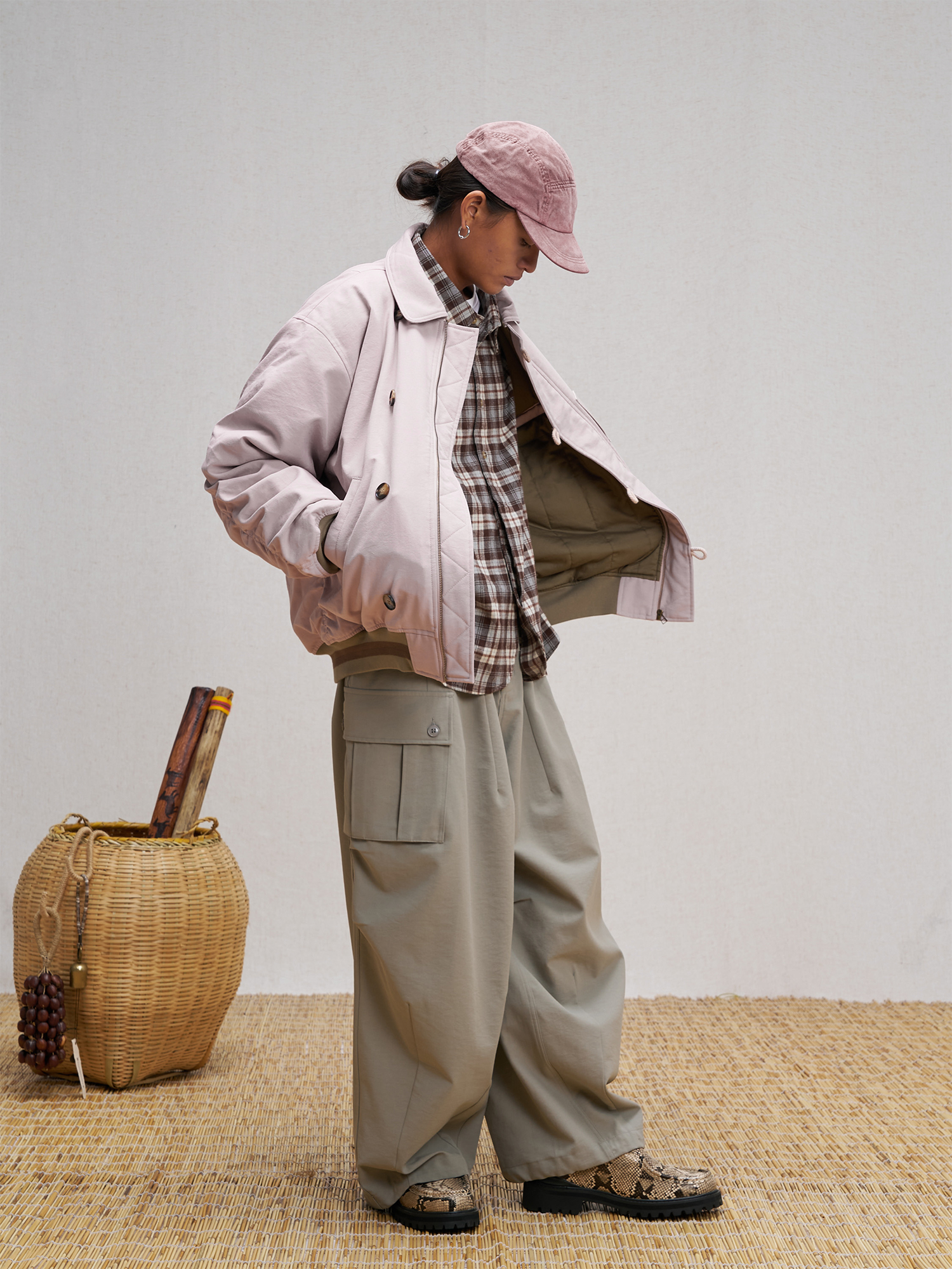 UNLIMITED MOTE Asym Utility Padded Bomber Jacket