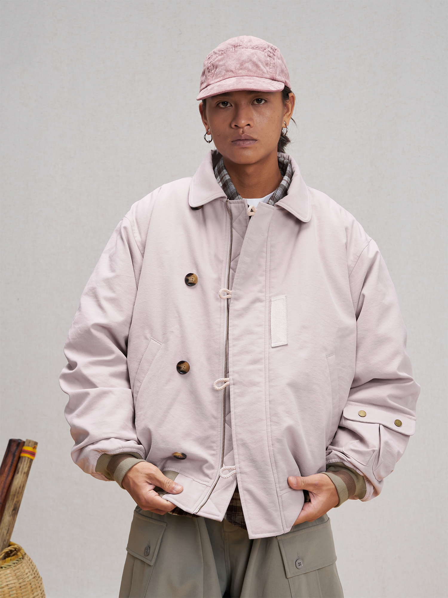 UNLIMITED MOTE Asym Utility Padded Bomber Jacket
