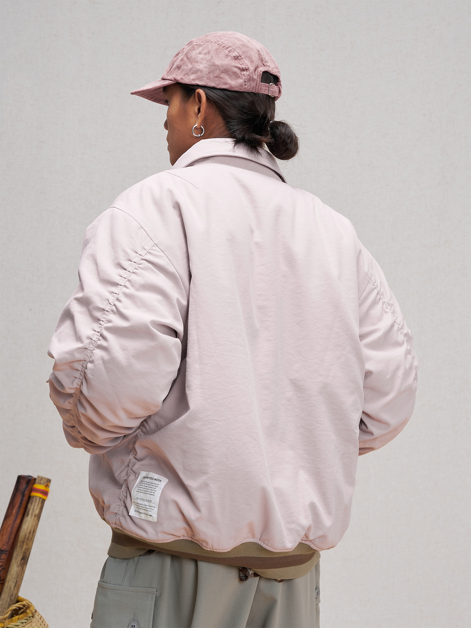 UNLIMITED MOTE Asym Utility Padded Bomber Jacket