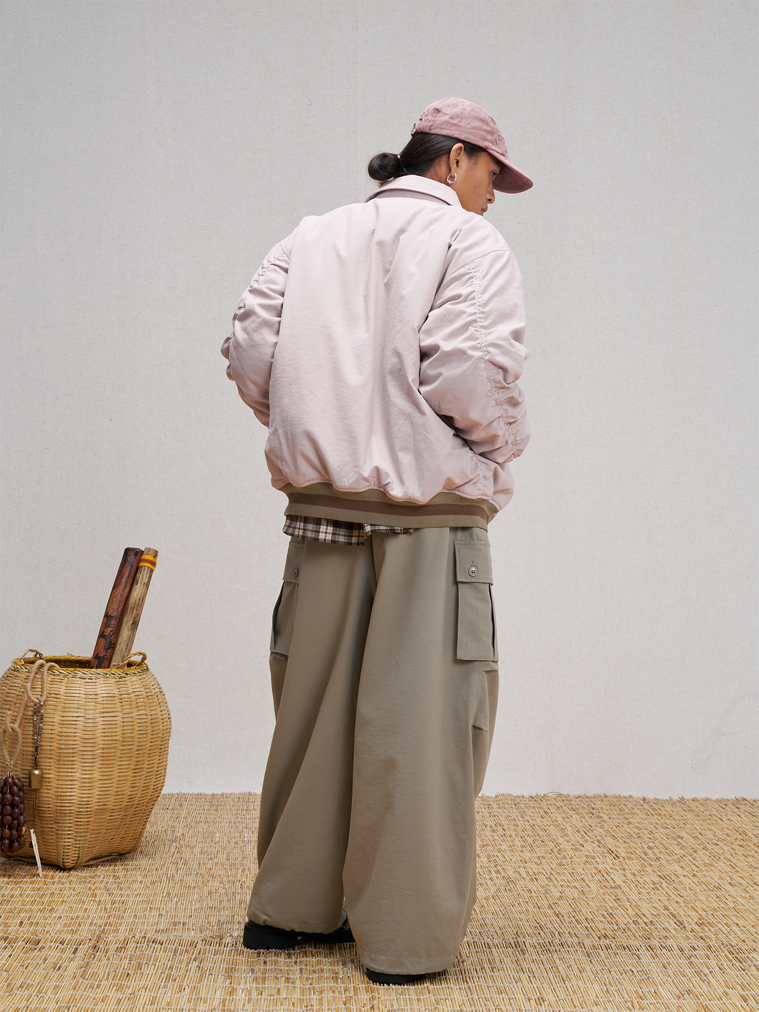 UNLIMITED MOTE Asym Utility Padded Bomber Jacket