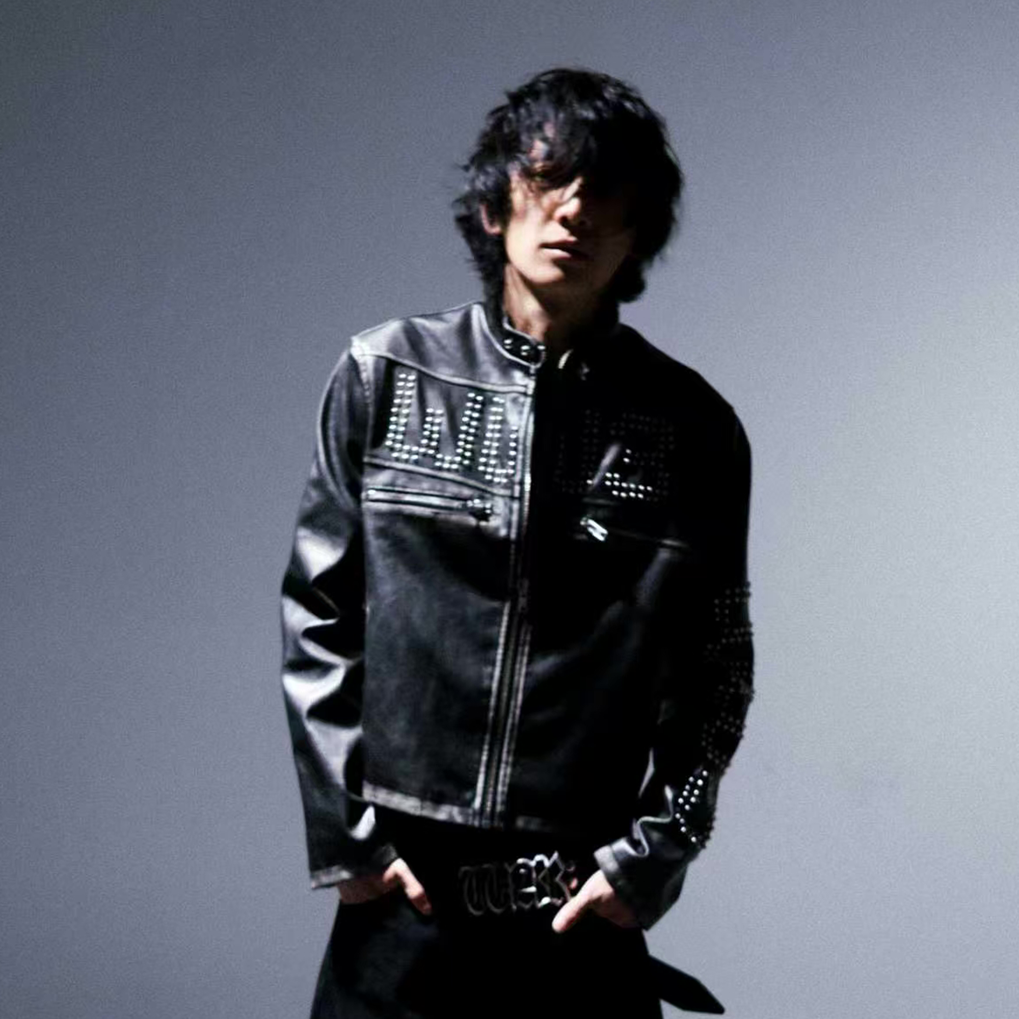 PCCVISION x GMK Distressed Studded Leather Jacket