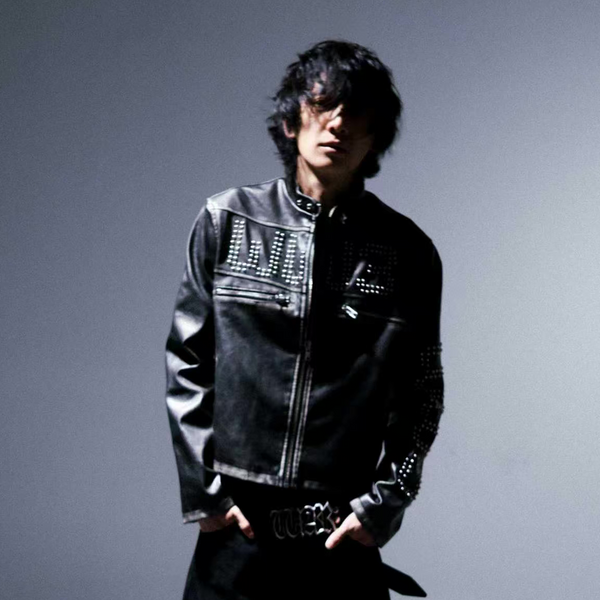 キグ　Jacket man 革ジャン L PCCVISION x GMK Distressed Studded Leather Jacket