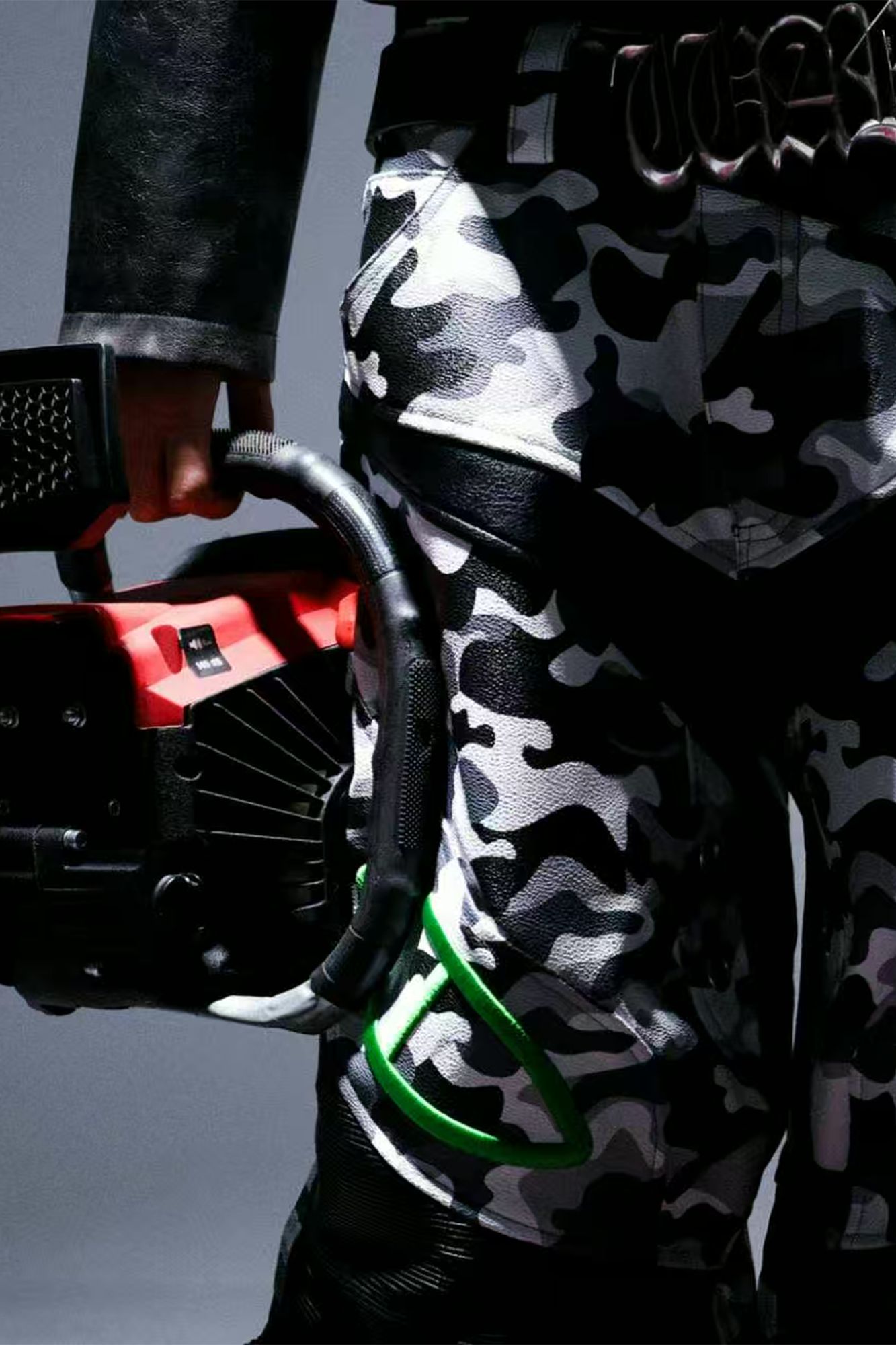 PCCVISION x GMK Camo Panel Embroidered Moto Pants