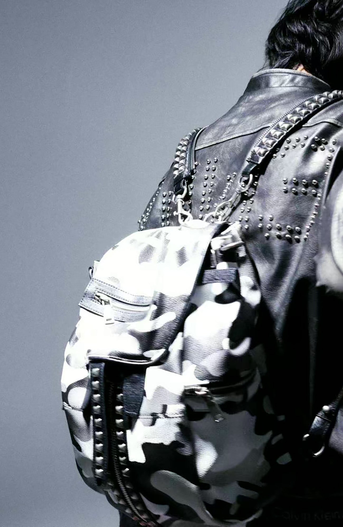 PCCVISION x GMK Studded Camo PU Backpack