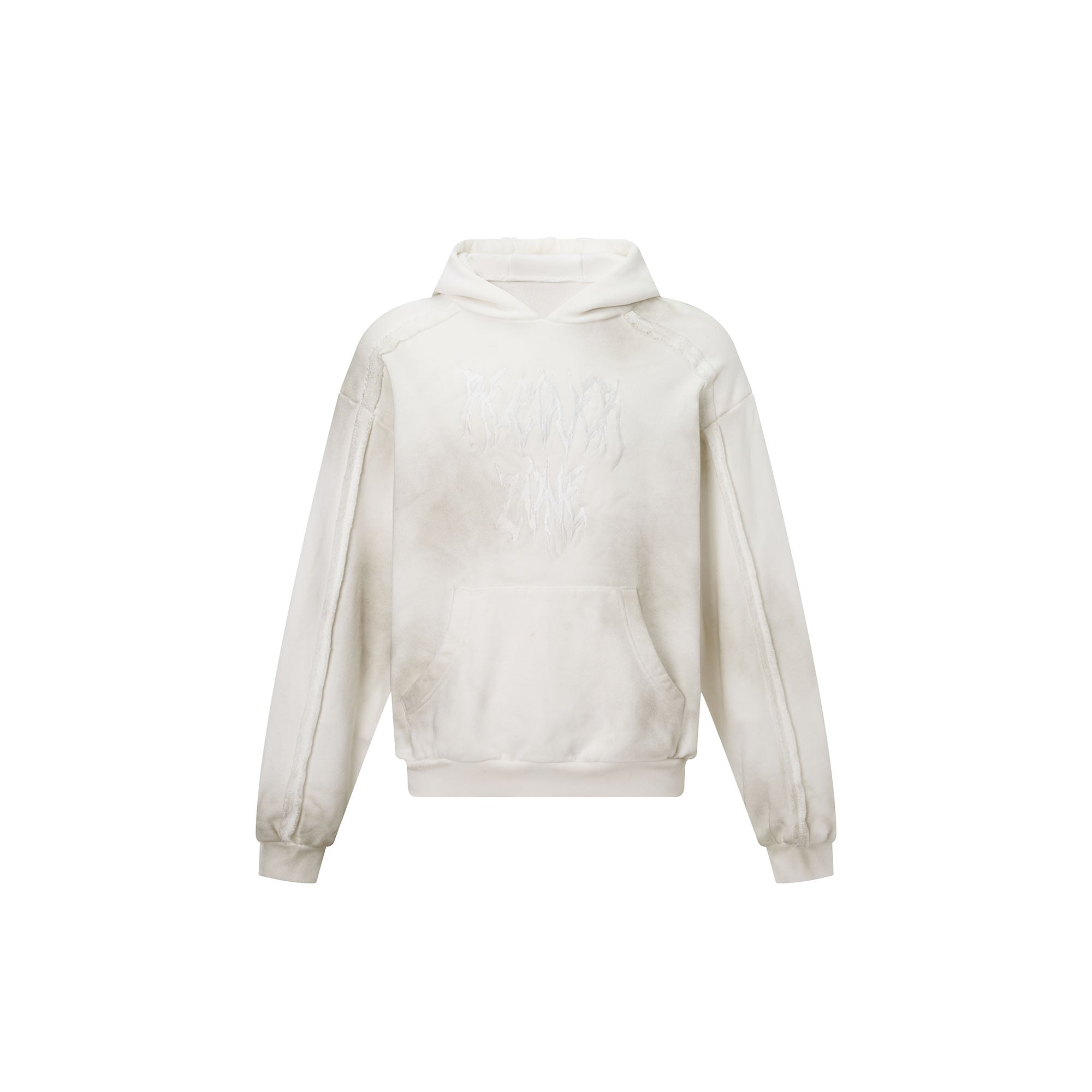 RECOVER ZONE LOGO Embroidered Dirty Wash Hoodie, premium urban and streetwear designers apparel on PROJECTISR.com, RECOVER ZONE