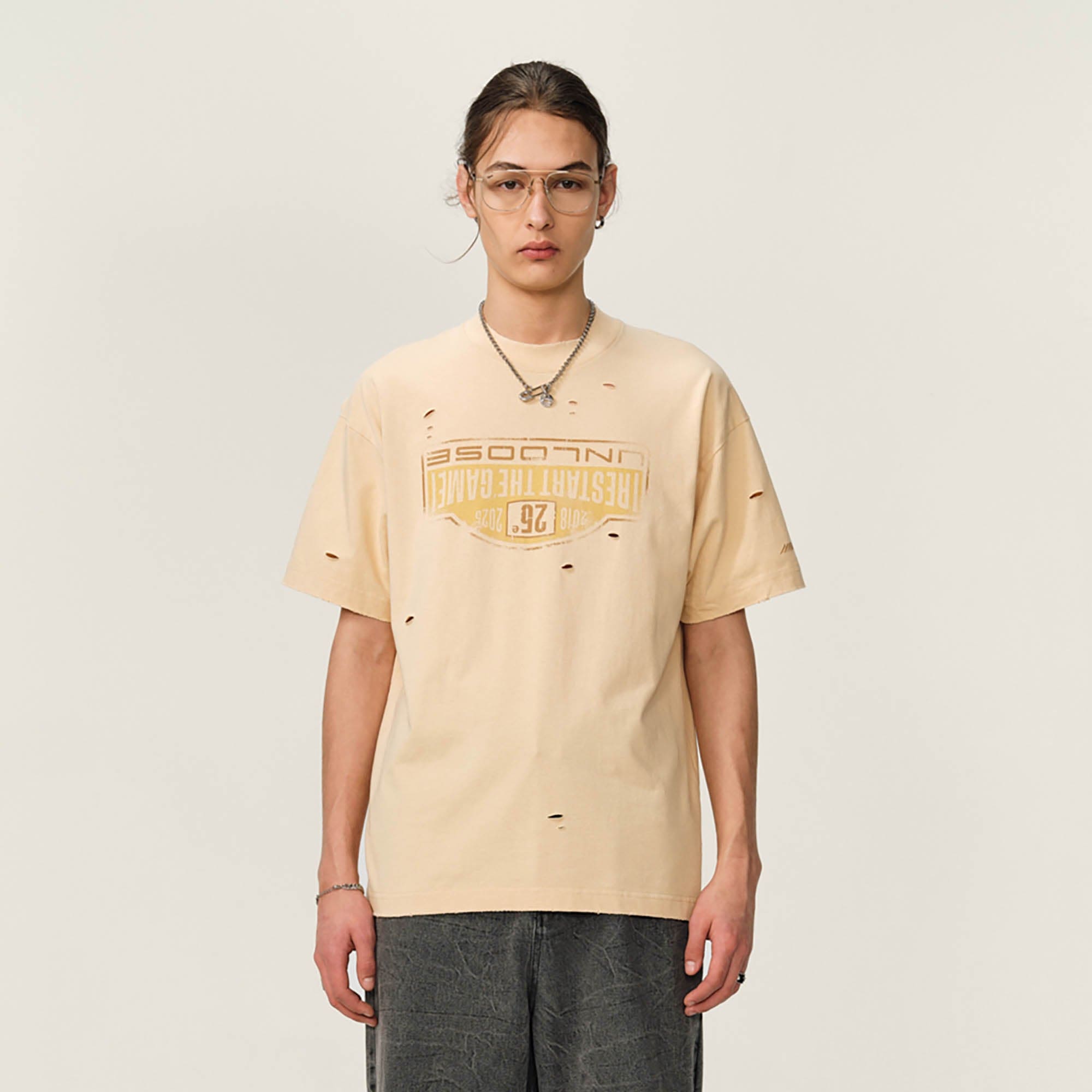 OVDY Retro Distressed Graphic T-Shirt, premium urban and streetwear designers apparel on PROJECTISR.com, OVDY