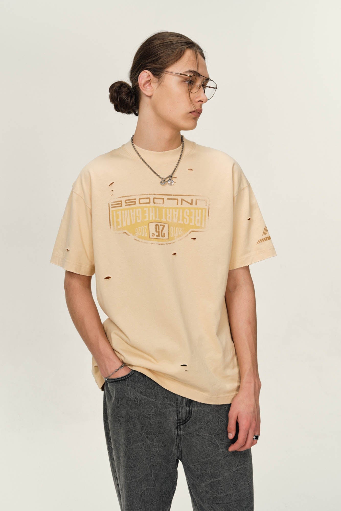 OVDY Retro Distressed Graphic T-Shirt, premium urban and streetwear designers apparel on PROJECTISR.com, OVDY