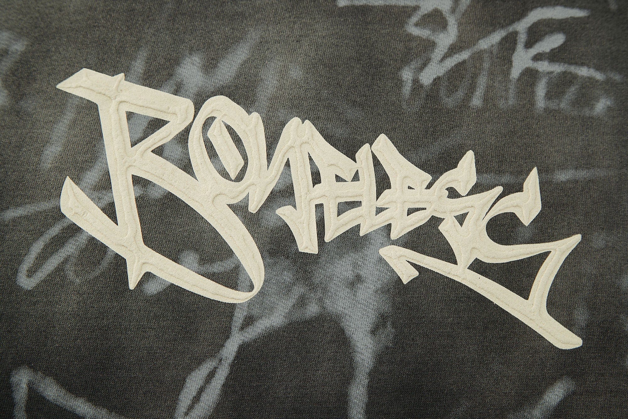 BONELESS Graffiti Distressed Washed T-Shirt, premium urban and streetwear designers apparel on PROJECTISR.com, BONELESS