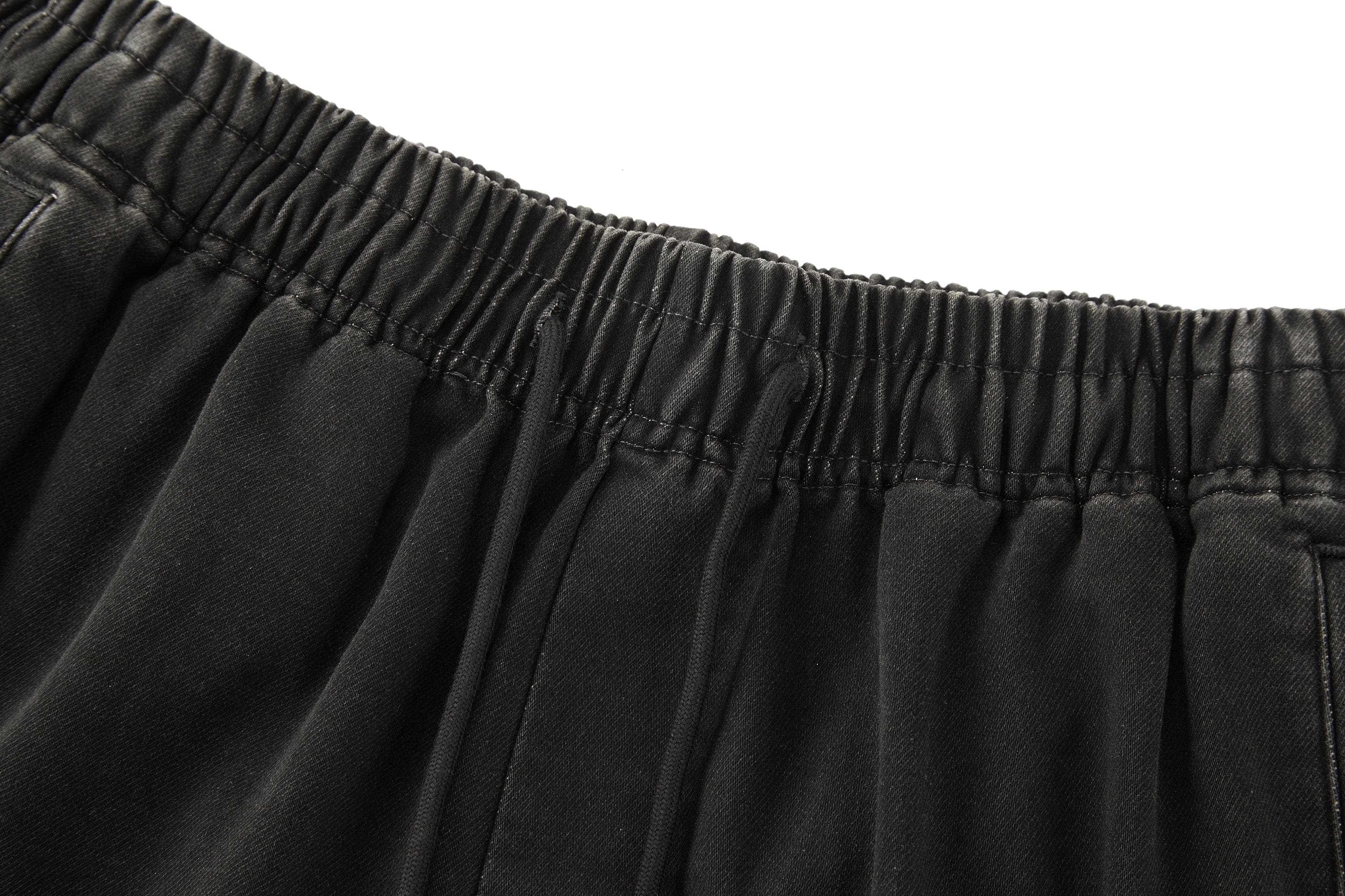 BONELESS Washed Embroidered LOGO Drawstring Shorts