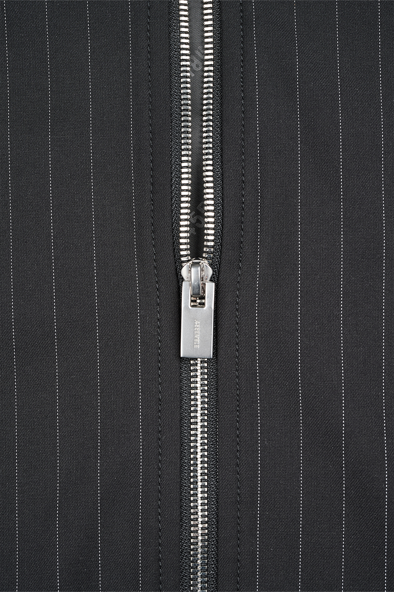 455EMBLE Pinstripe Badge Wool-Blend Blouson Jacket