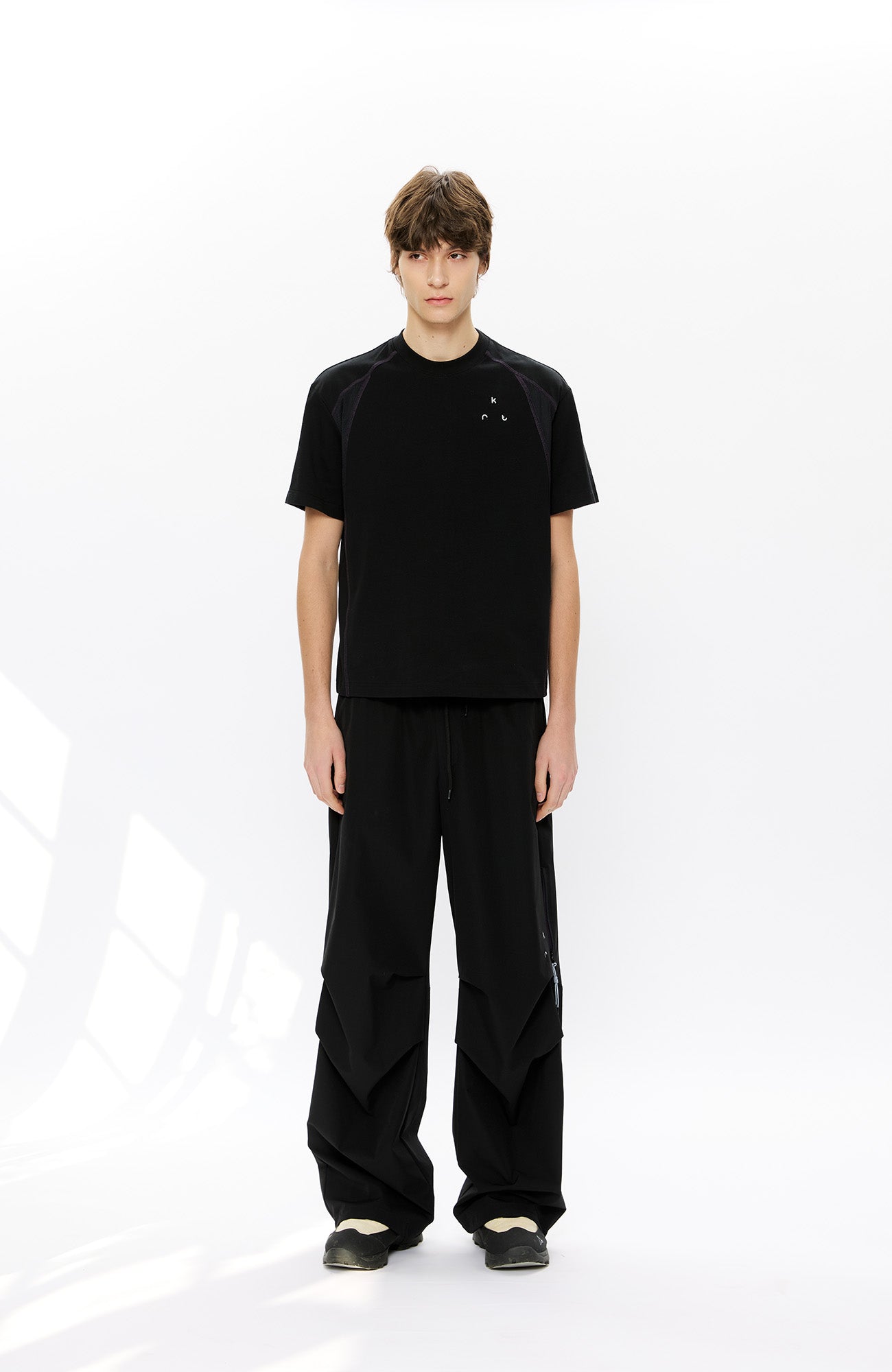 KREATE Contrast Saddle-Stitch Knit Tee, premium urban and streetwear designers apparel on PROJECTISR.com, KREATE