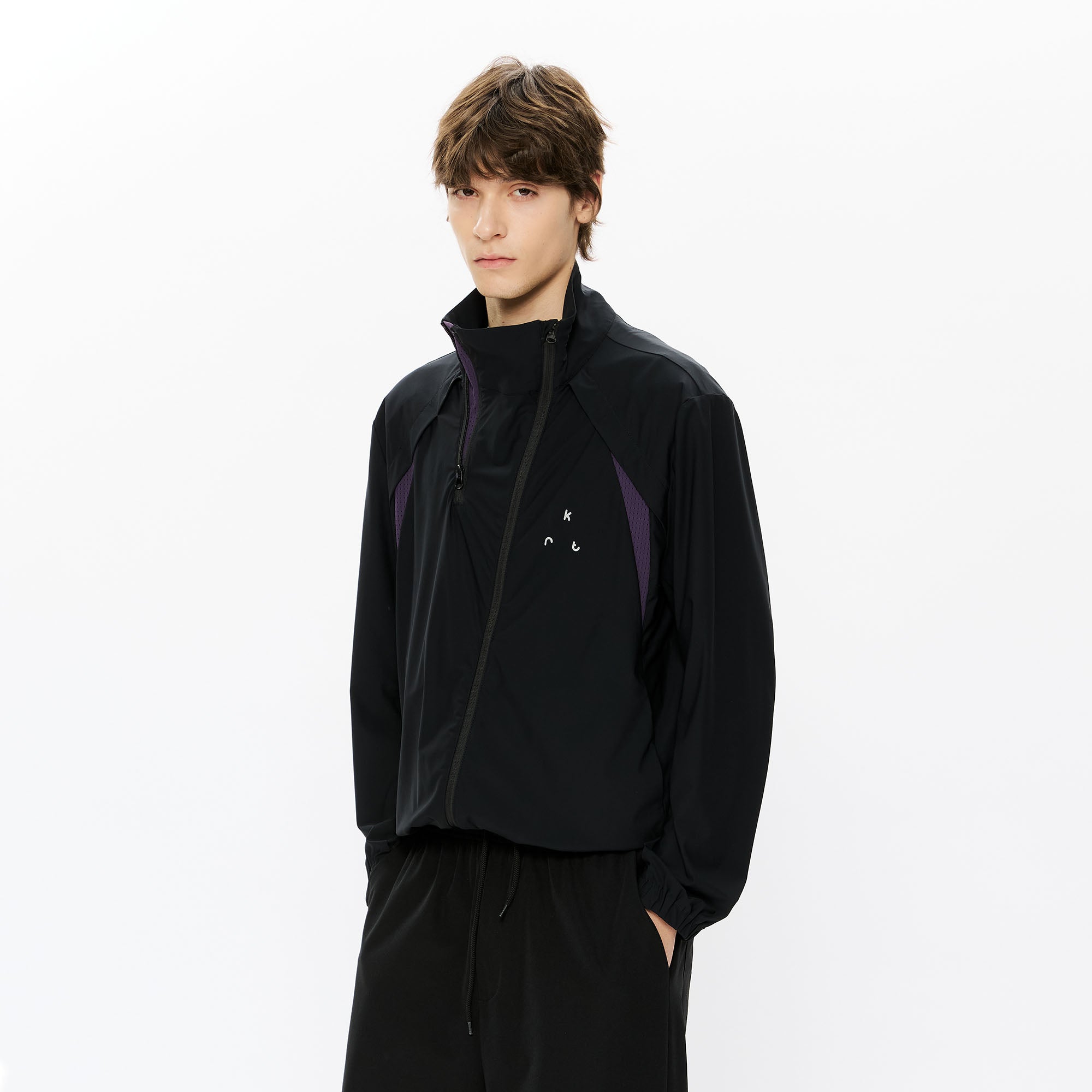 KREATE Asymmetrical Double-Zip High-Neck Hooded Jacket, premium urban and streetwear designers apparel on PROJECTISR.com, KREATE