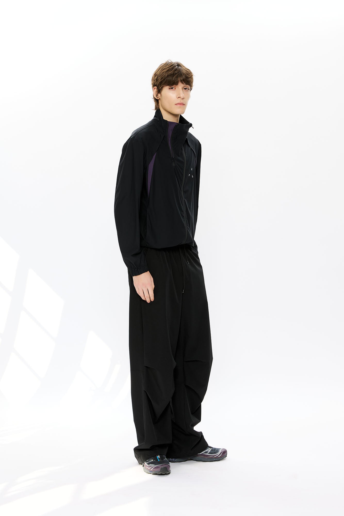 KREATE Asymmetrical Double-Zip High-Neck Hooded Jacket, premium urban and streetwear designers apparel on PROJECTISR.com, KREATE