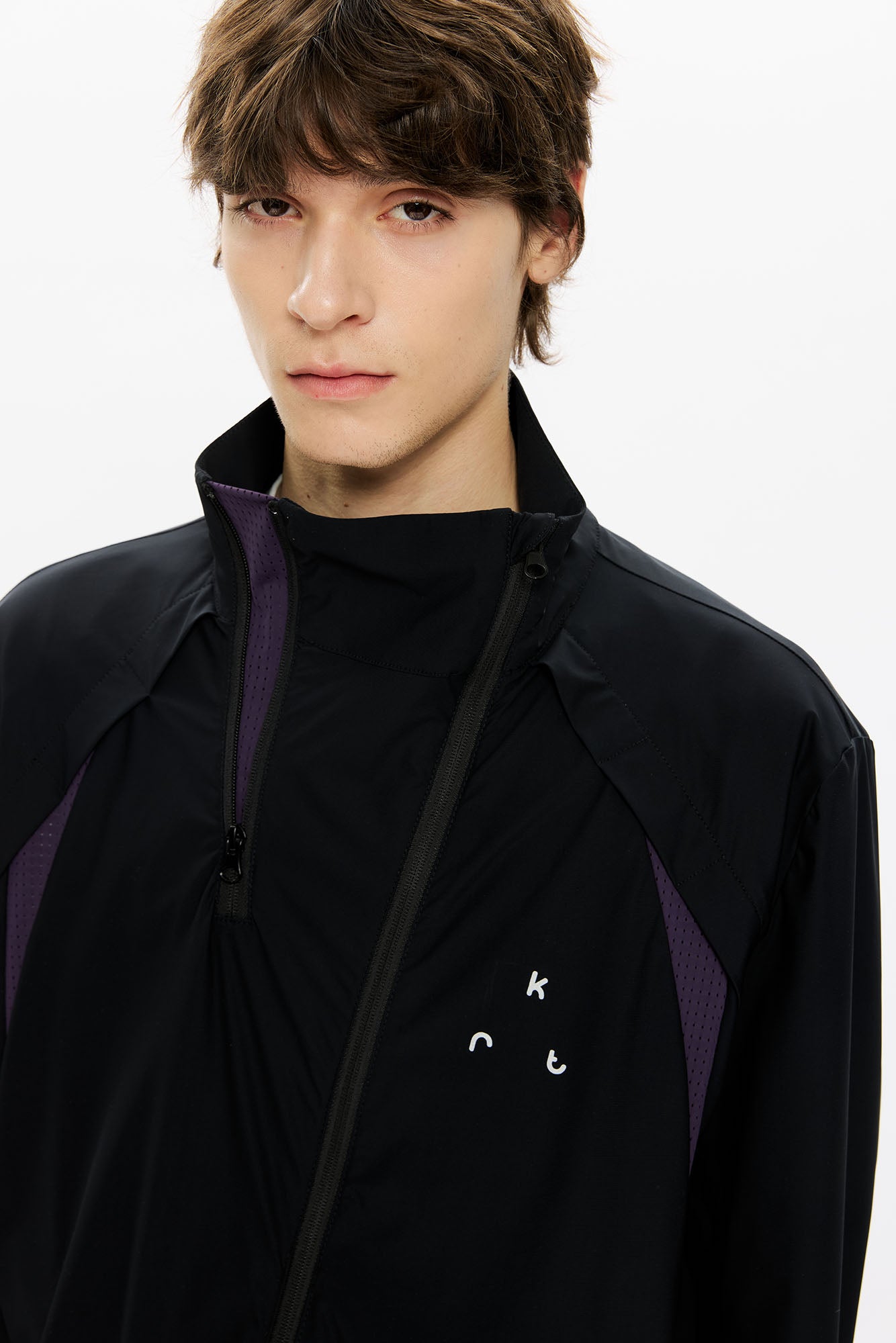 KREATE Asymmetrical Double-Zip High-Neck Hooded Jacket, premium urban and streetwear designers apparel on PROJECTISR.com, KREATE