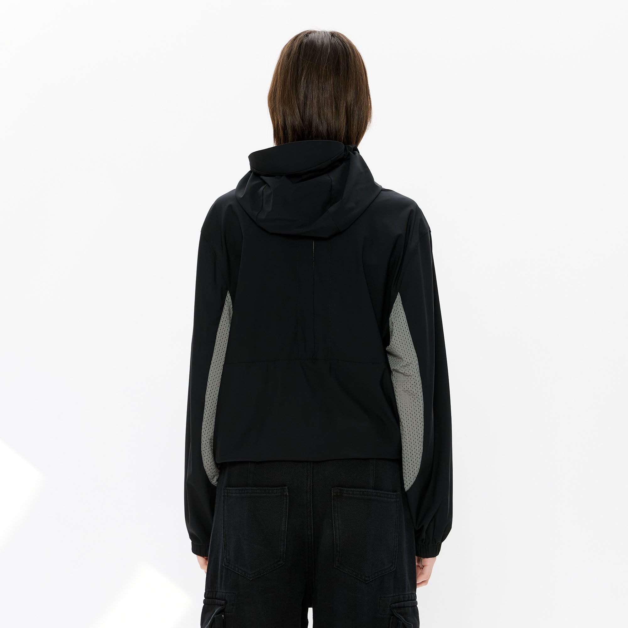 KREATE Asymmetrical-Zip Outdoor Hooded Jacket, premium urban and streetwear designers apparel on PROJECTISR.com, KREATE