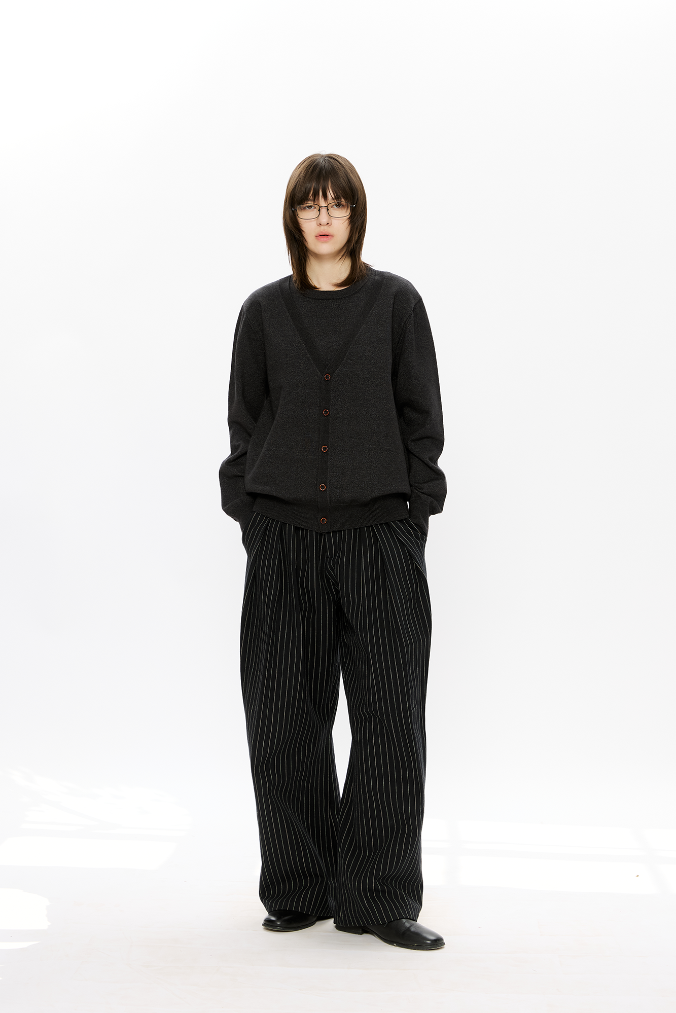 KREATE Essential Double-Layer Knit Cardigan, premium urban and streetwear designers apparel on PROJECTISR.com, KREATE