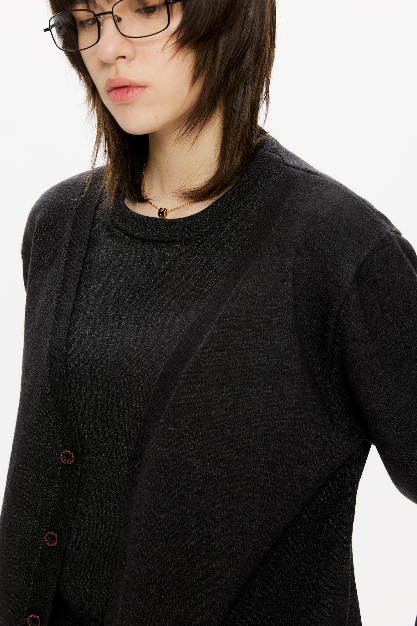 KREATE Essential Double-Layer Knit Cardigan, premium urban and streetwear designers apparel on PROJECTISR.com, KREATE